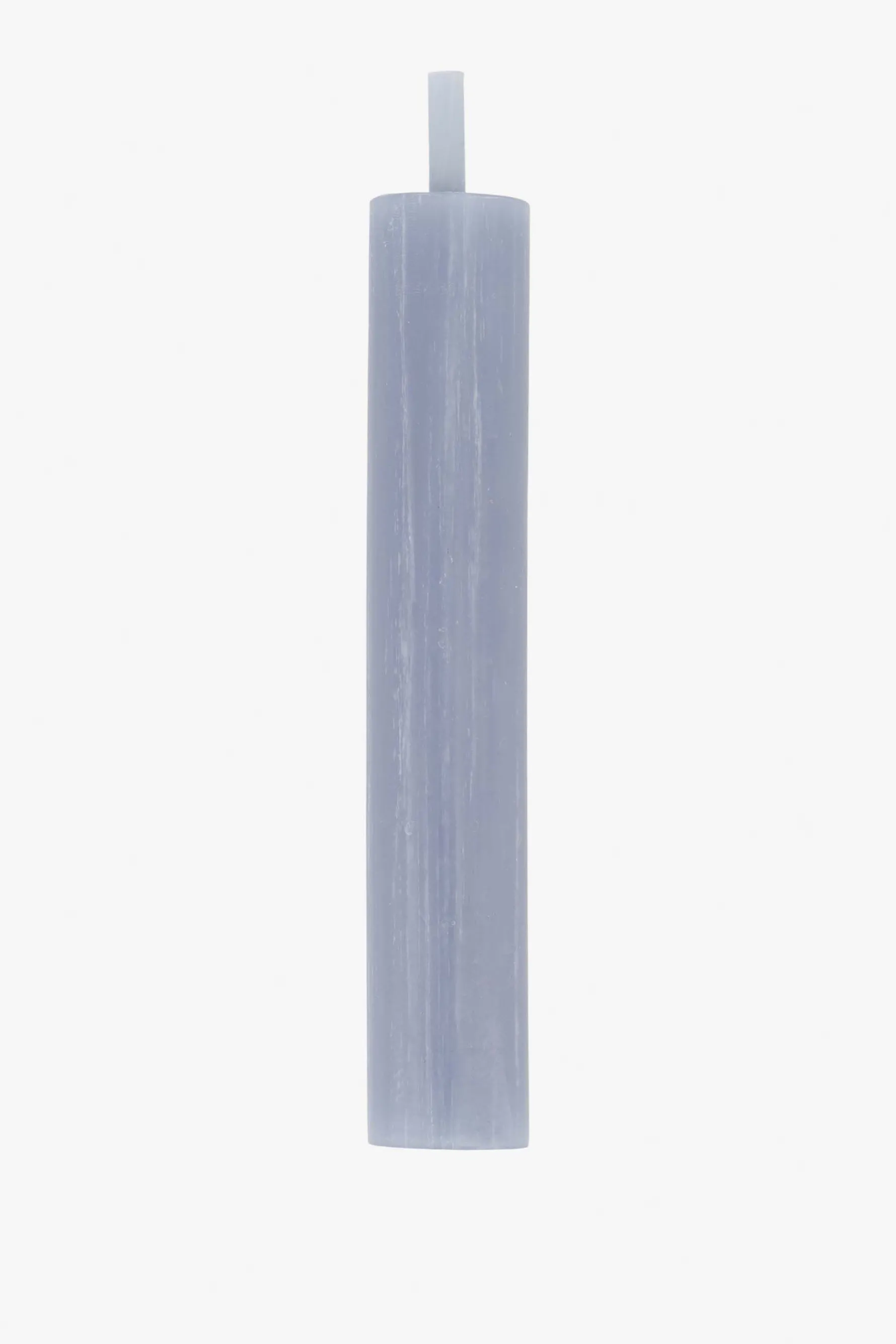 zusss 4 rustieke kaarsjes 12cm grijsblauw