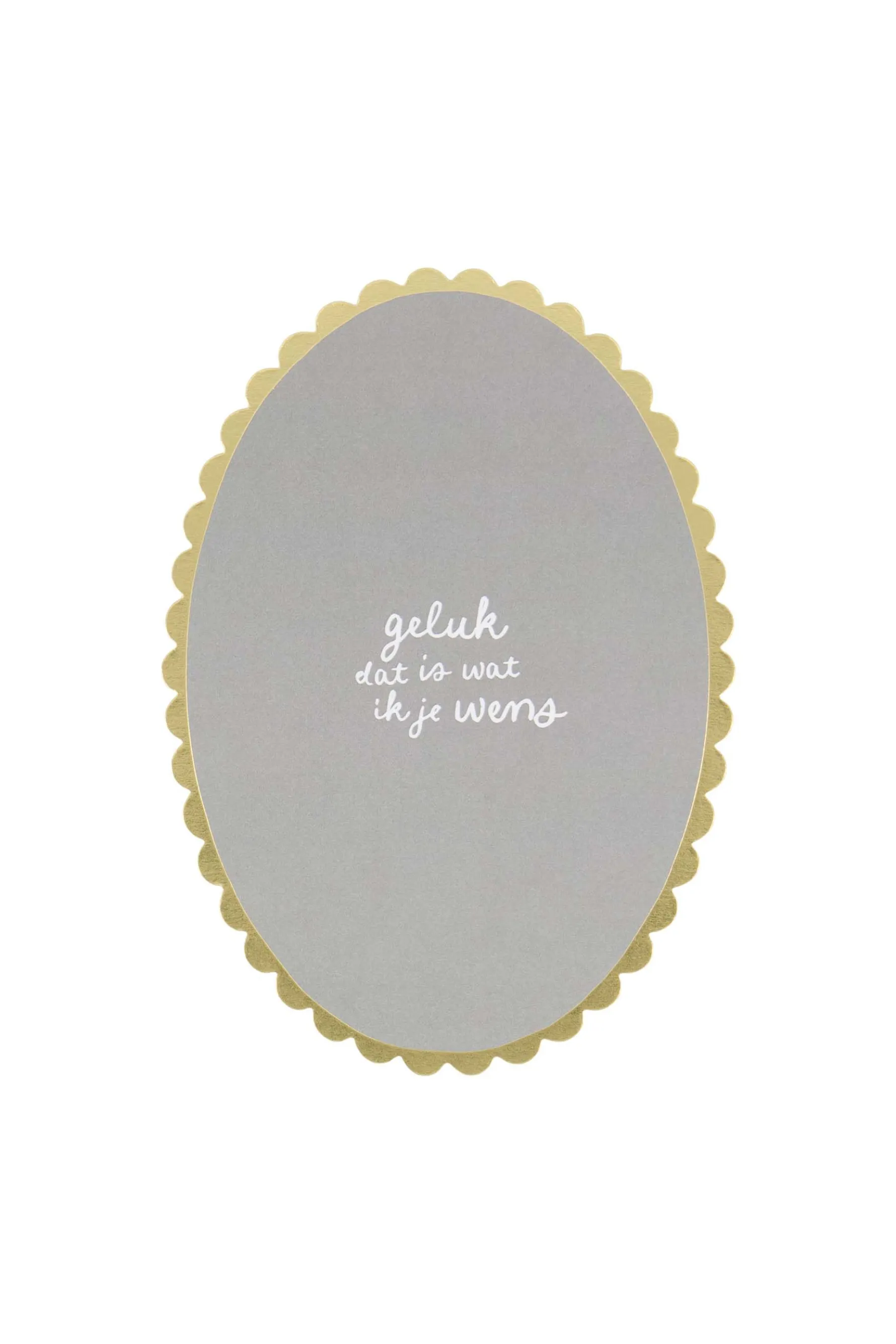 zusss ansichtkaart geluk grijsblauw/goud