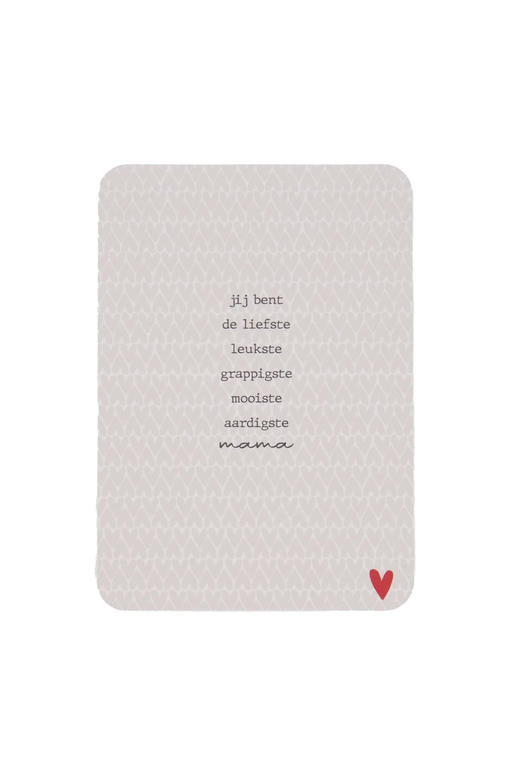 zusss ansichtkaart ronde hoeken liefste mama zand