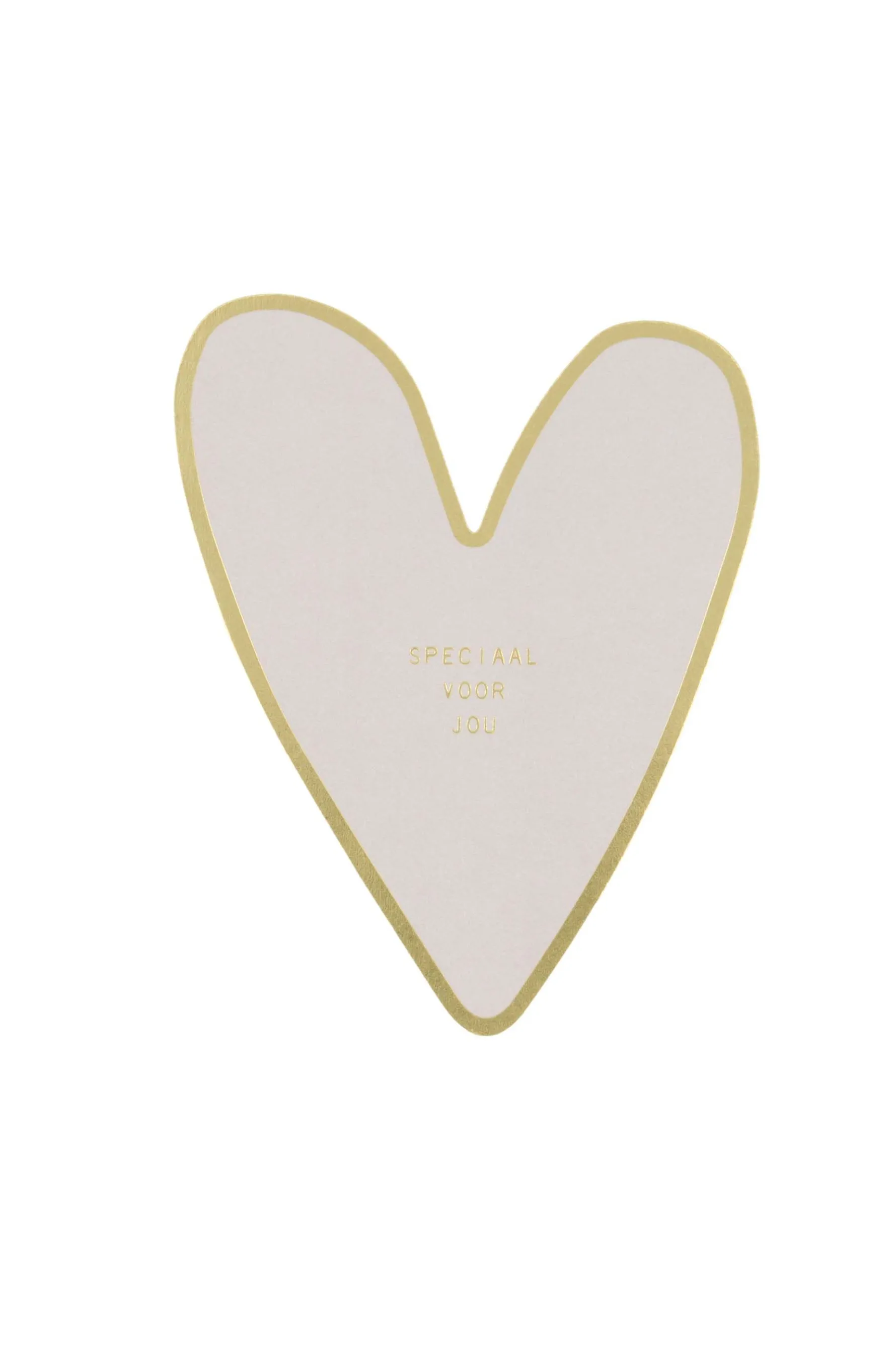 zusss ansichtkaart hartje speciaal voor jou zand/goud