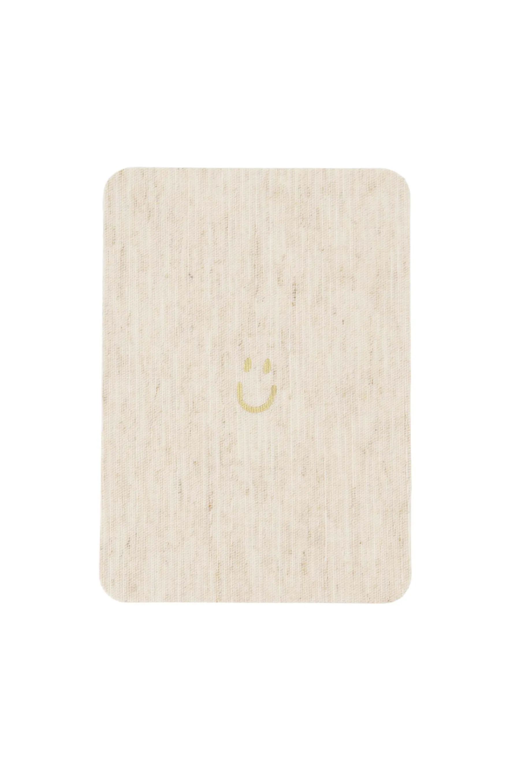 zusss ansichtkaart smiley linnen