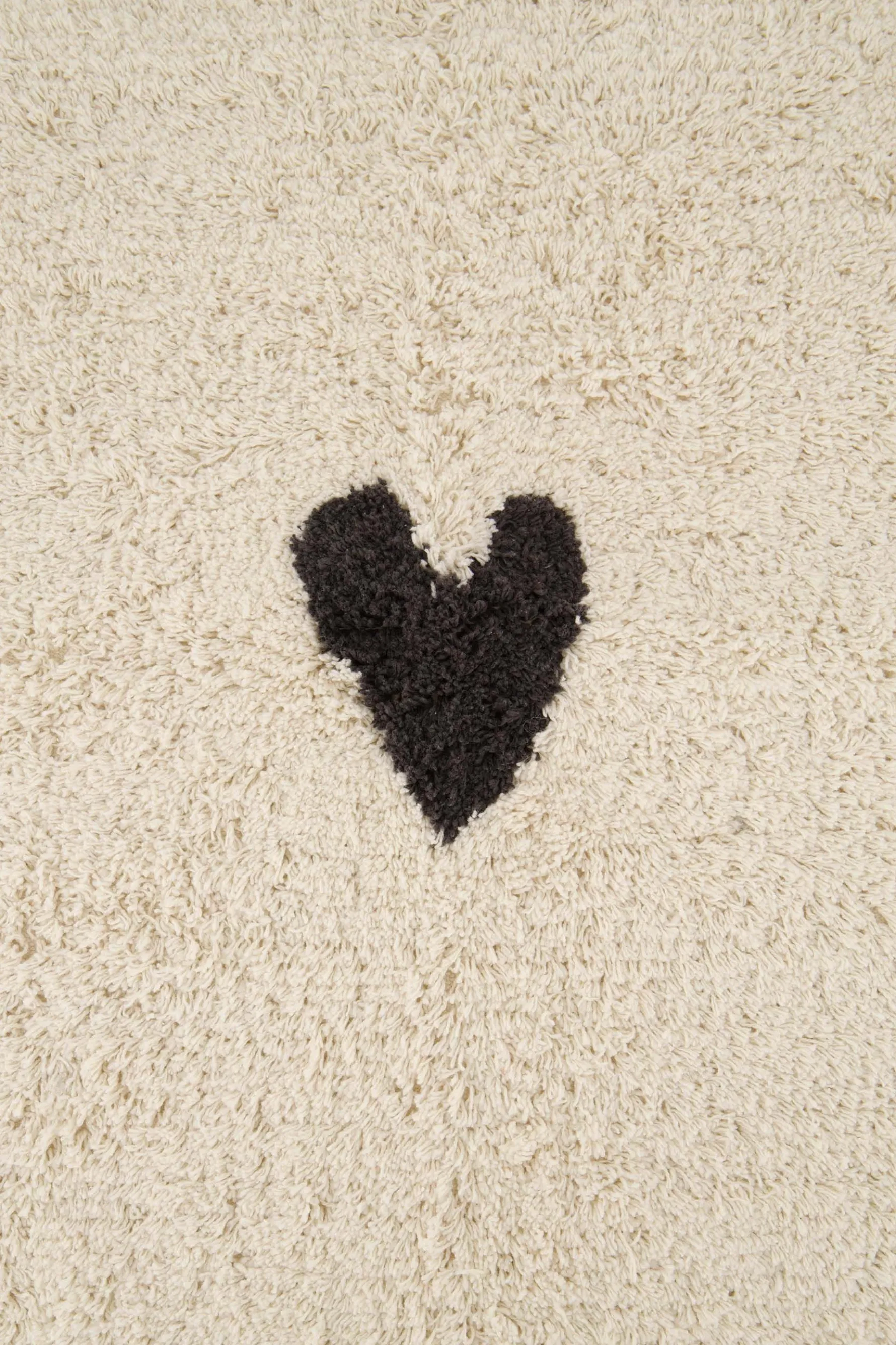 zusss badmat hartje antracietgrijs/off white