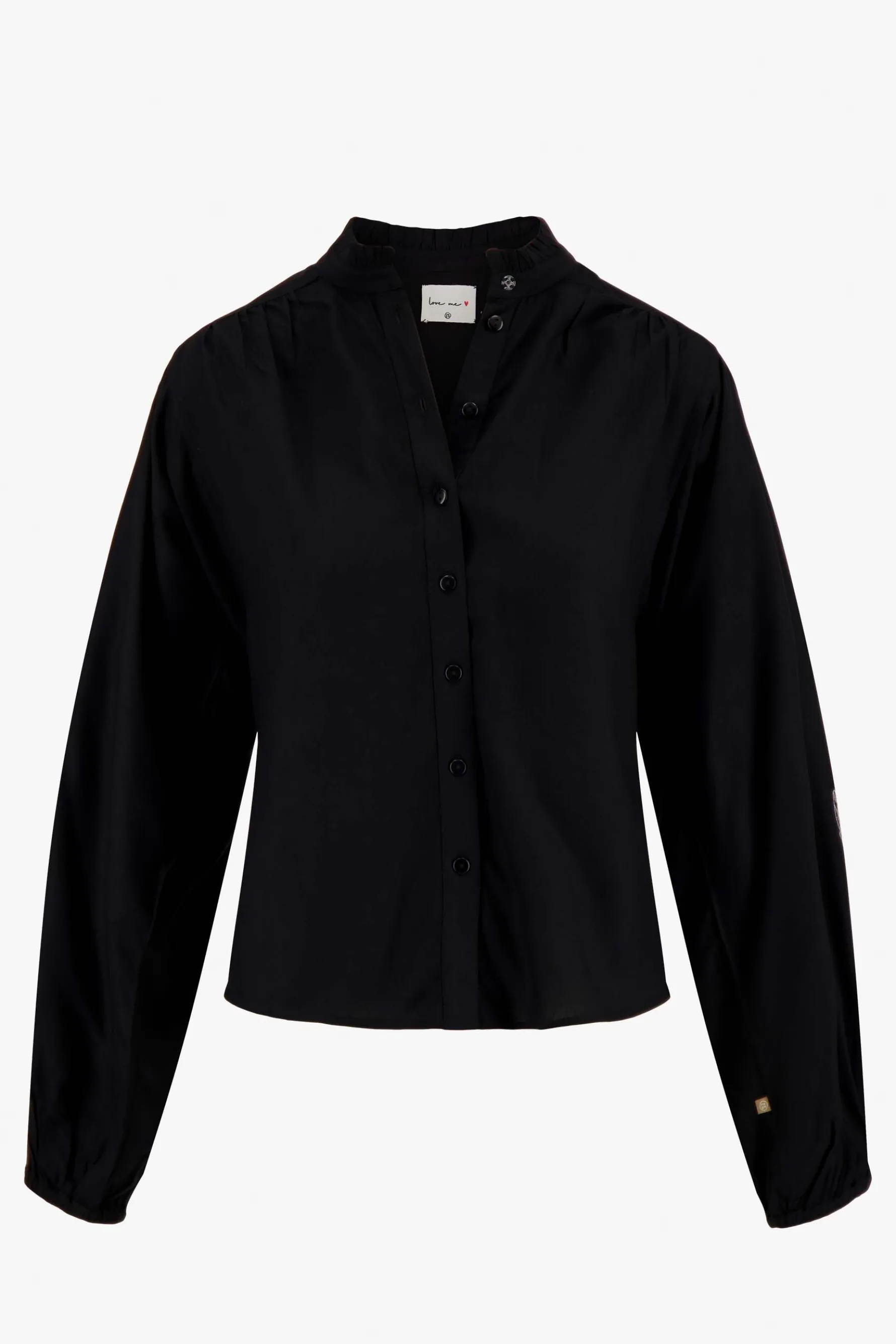 zusss blouse met borduur zwart