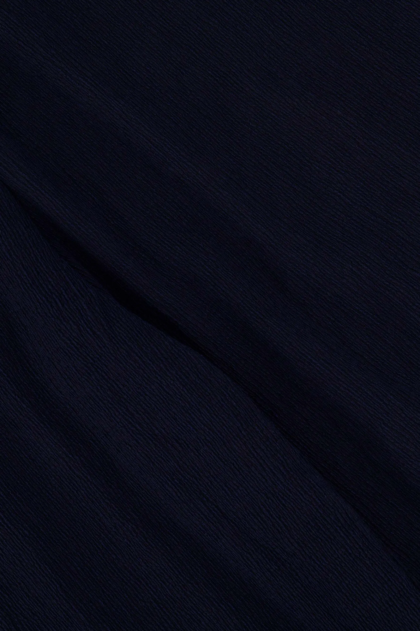 zusss broek van crinkle stof donkerblauw