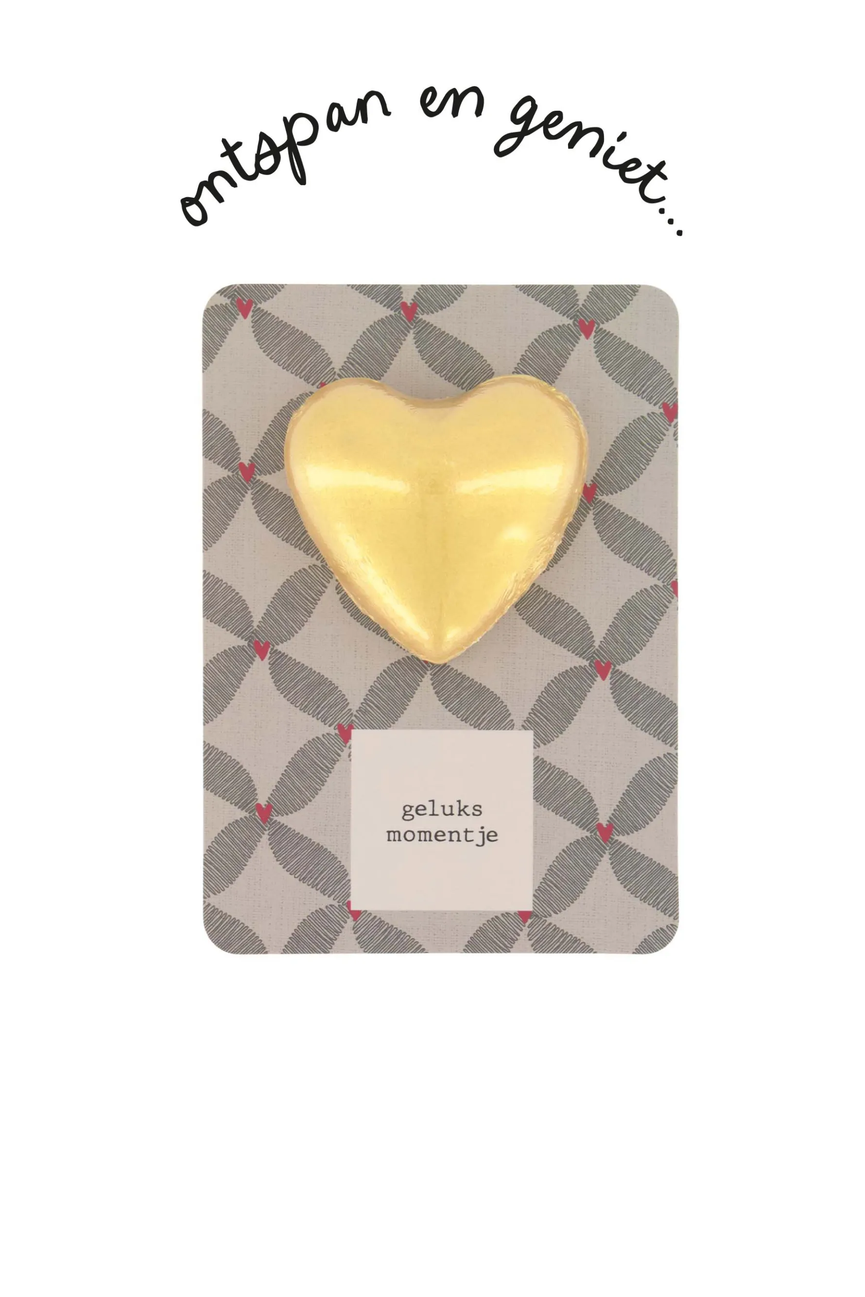 zusss bruisbal hartje op kaart geluksmomentje antracietgrijs/roze