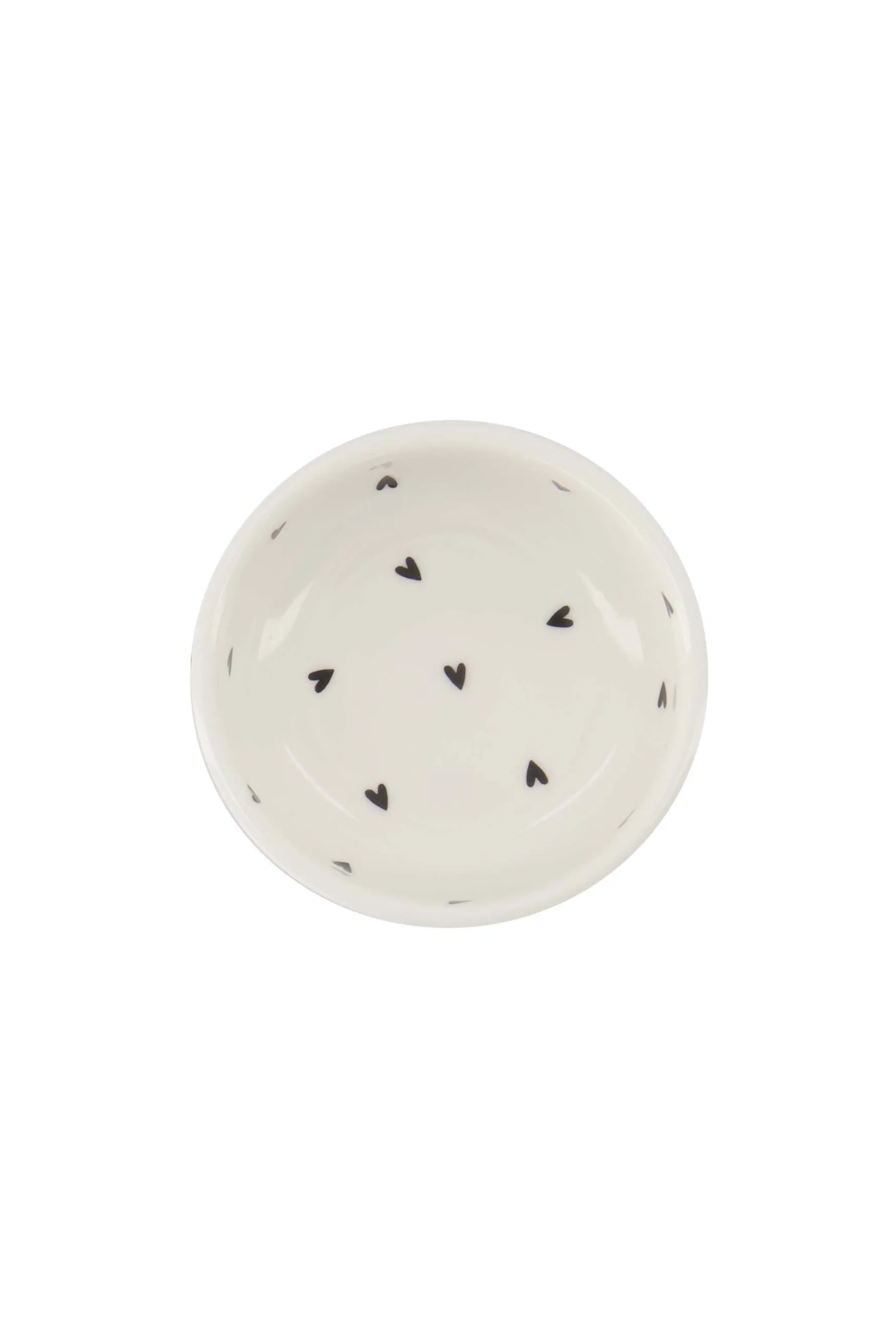 zusss dipschaaltje hartjes wit/antracietgrijs