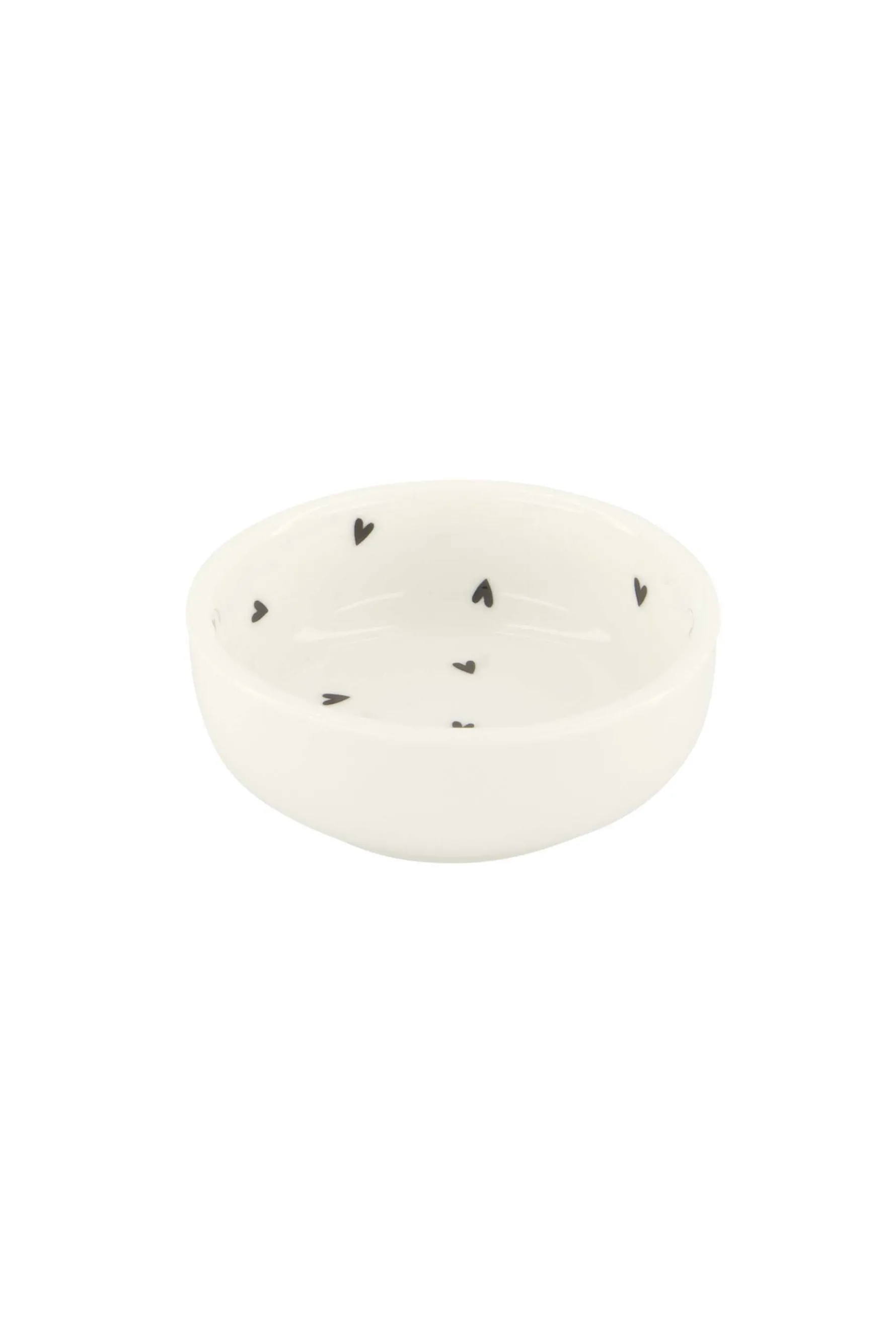 zusss dipschaaltje hartjes wit/antracietgrijs