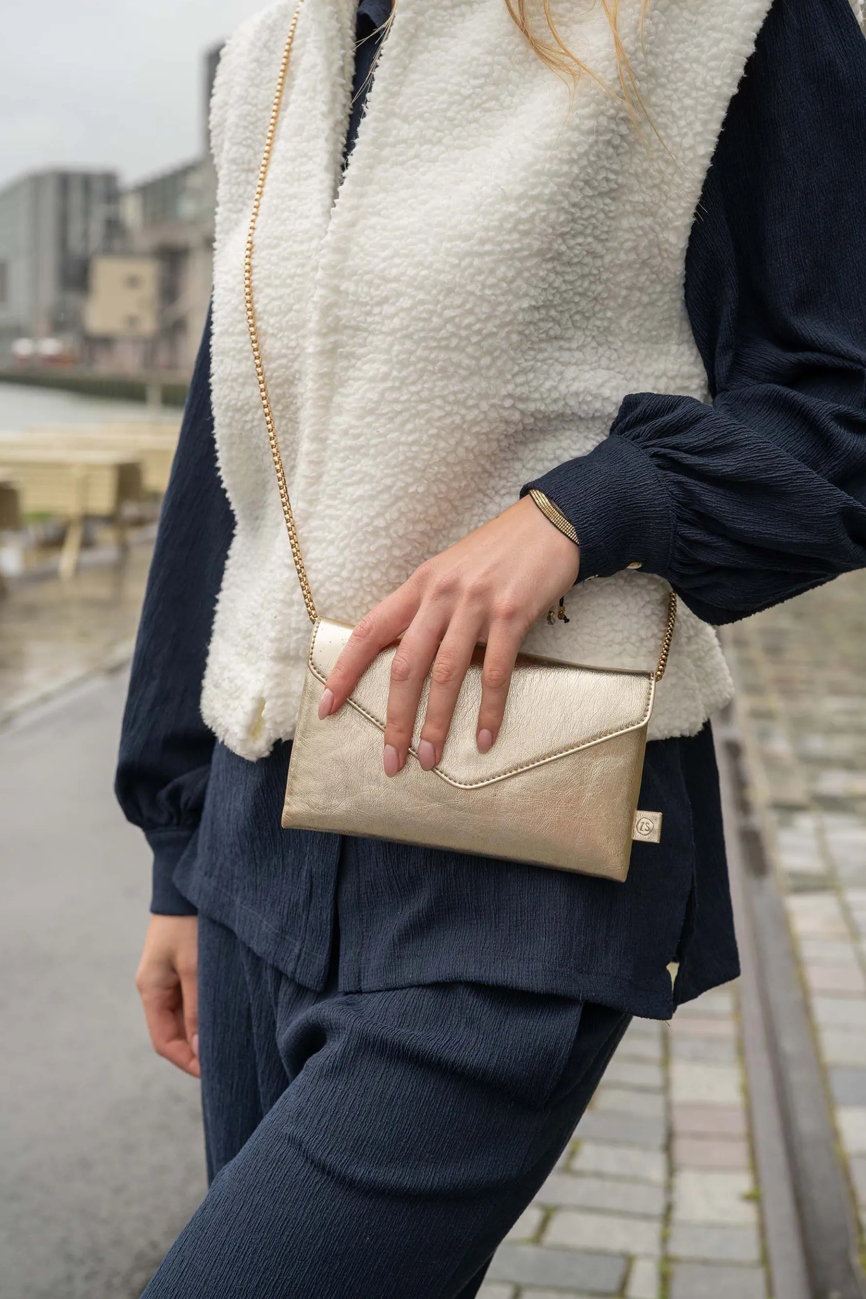 zusss enveloptasje goud