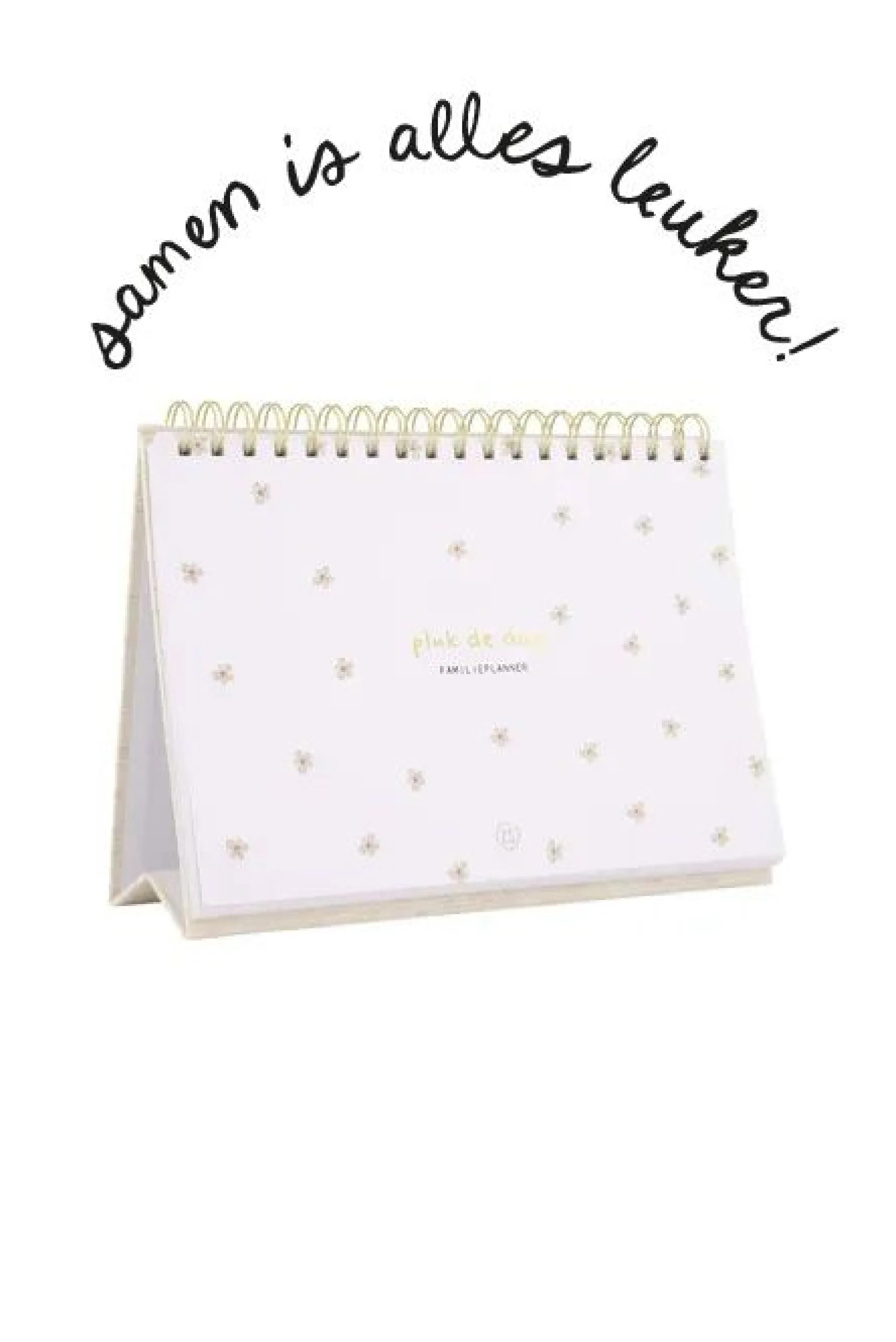 zusss familieplanner pluk de dag wit/goud