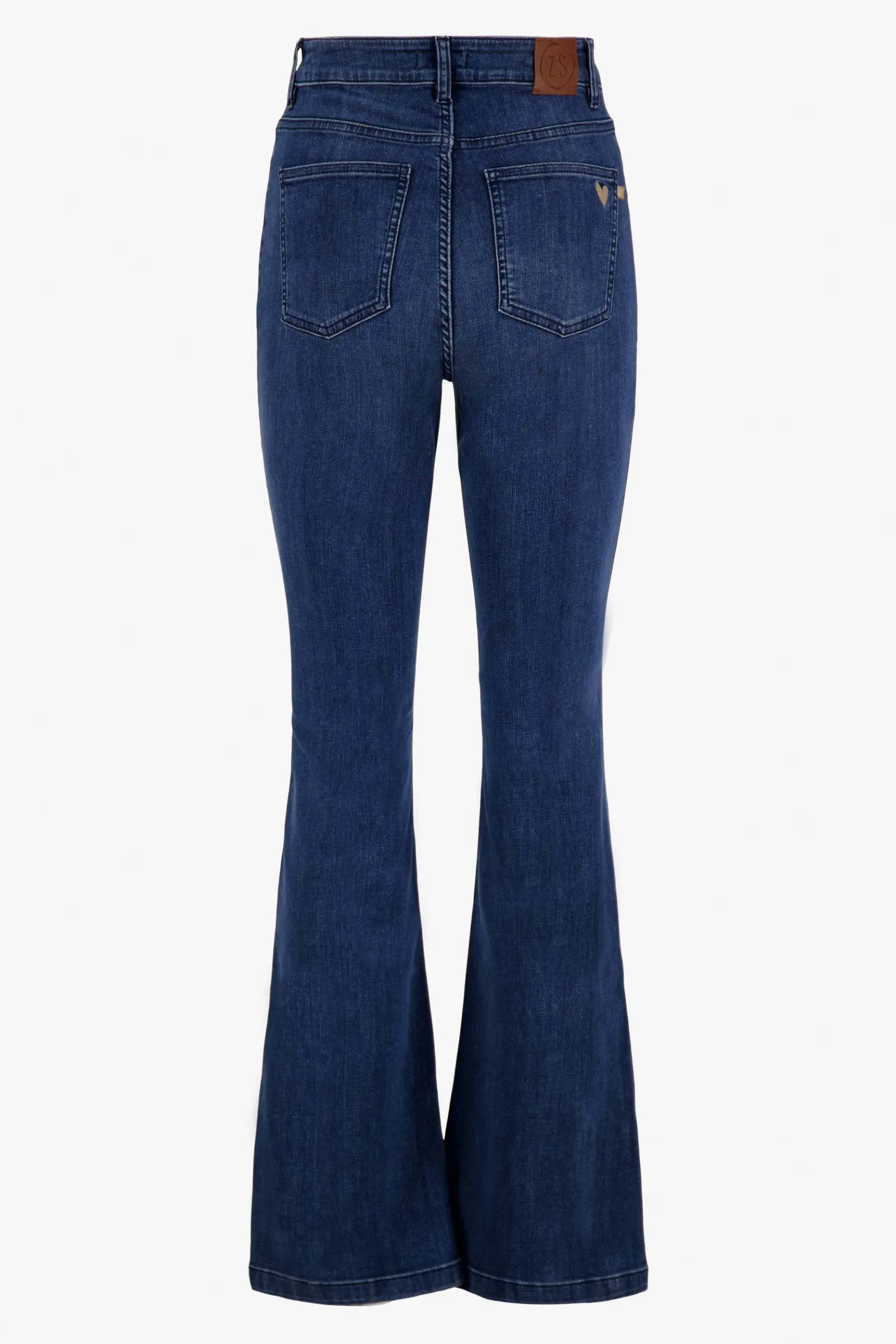 zusss flared jeans donkerblauw