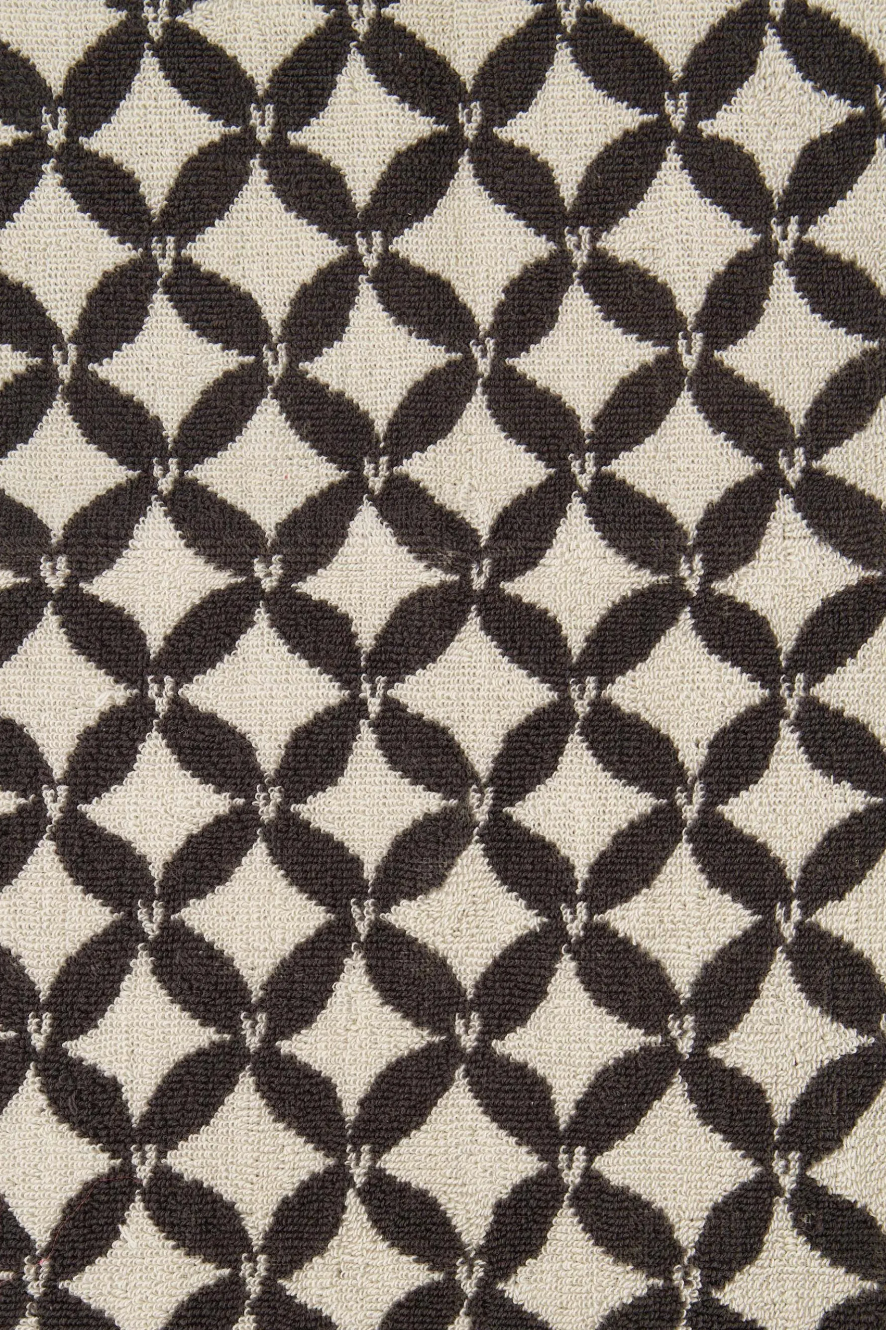 zusss gastendoekje patroon hartje zand/antraciegrijs