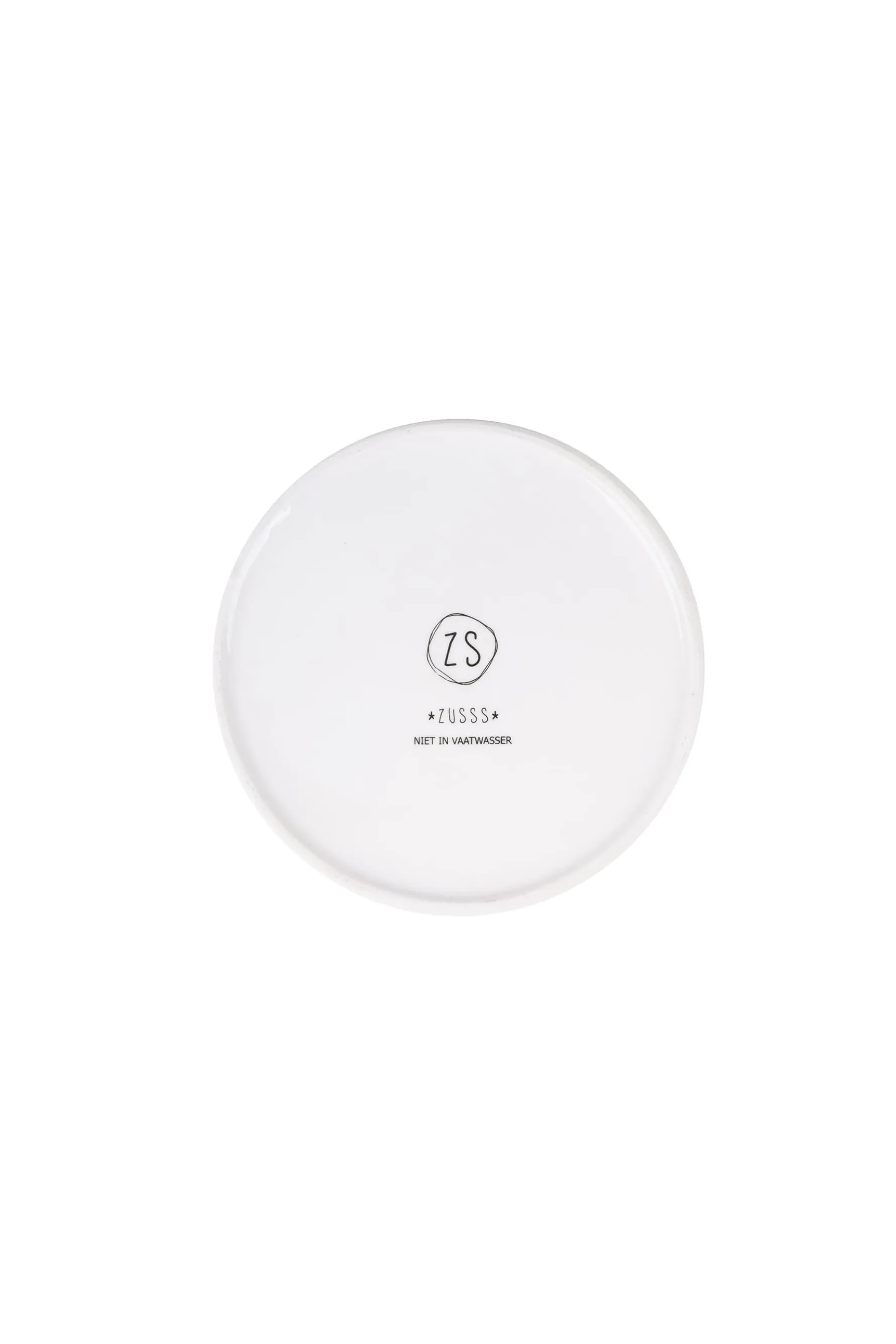 zusss gebaksbordje goud hartje wit