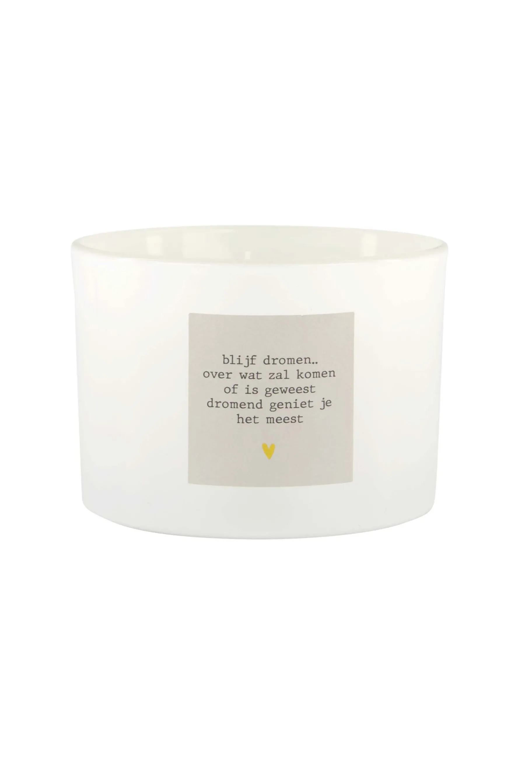 zusss geurkaars in glas gedicht blijf dromen L zand