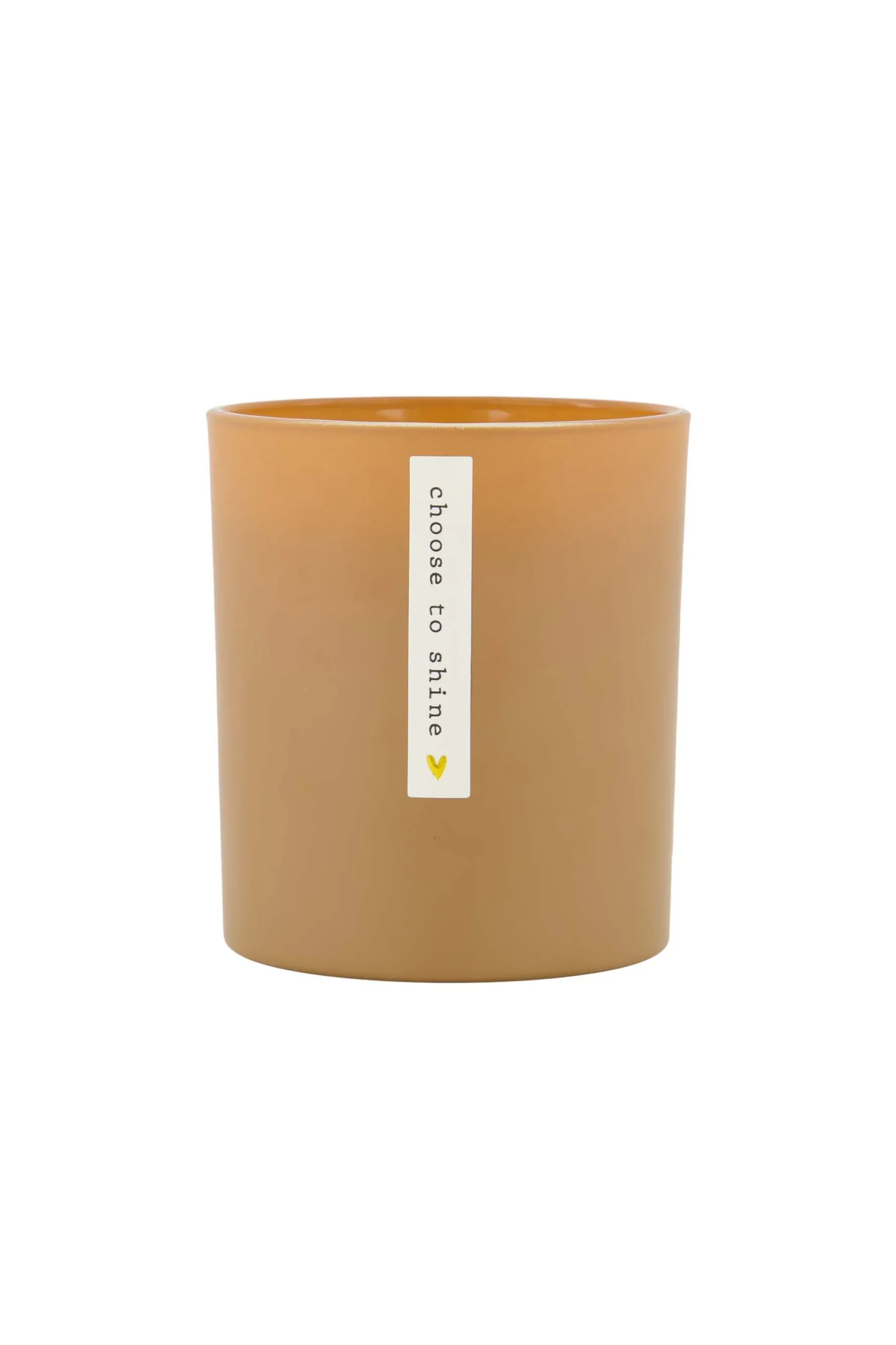 zusss geurkaars in glas choose to shine camel
