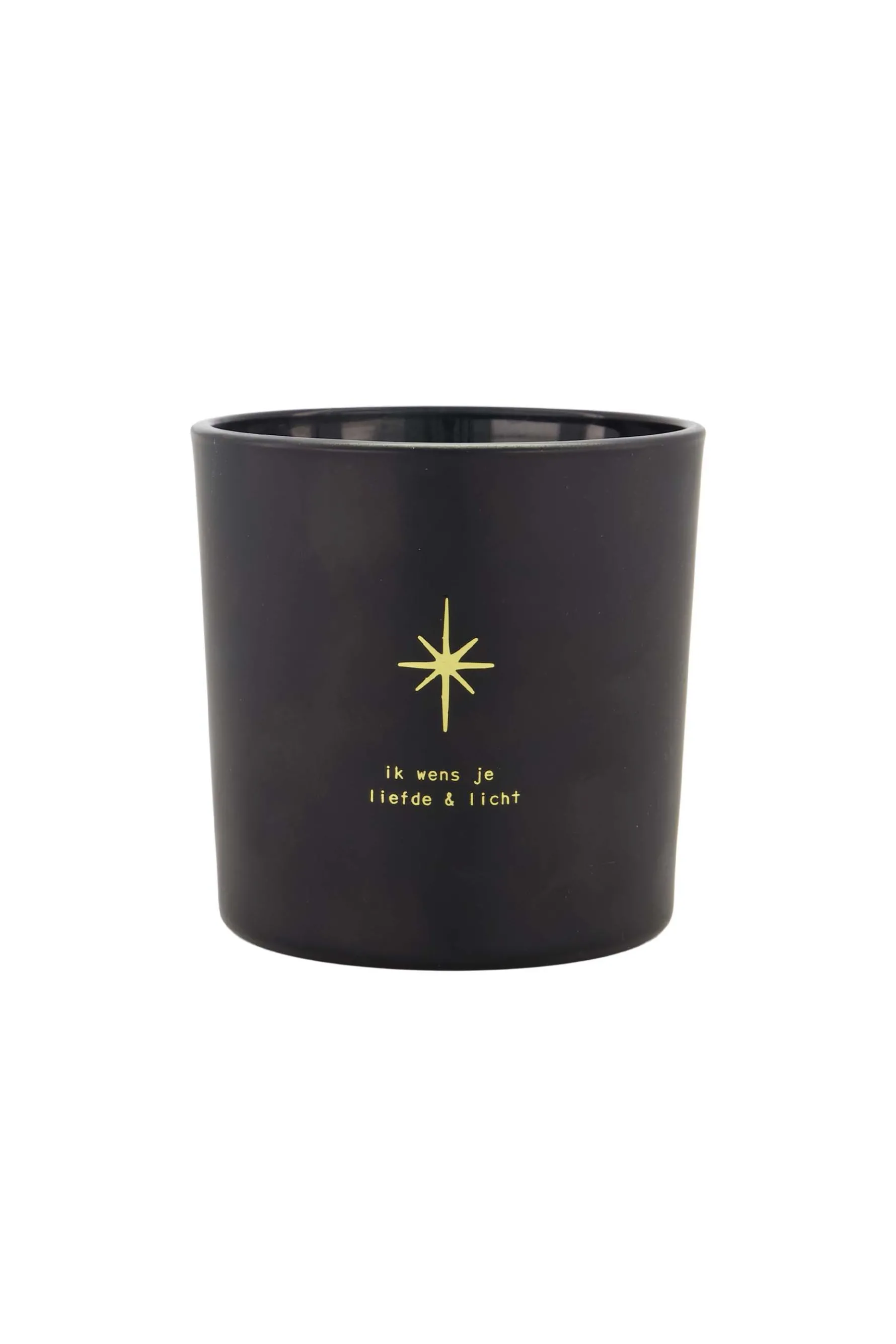zusss geurkaars in doosje winterbloem liefde & licht ster zwart