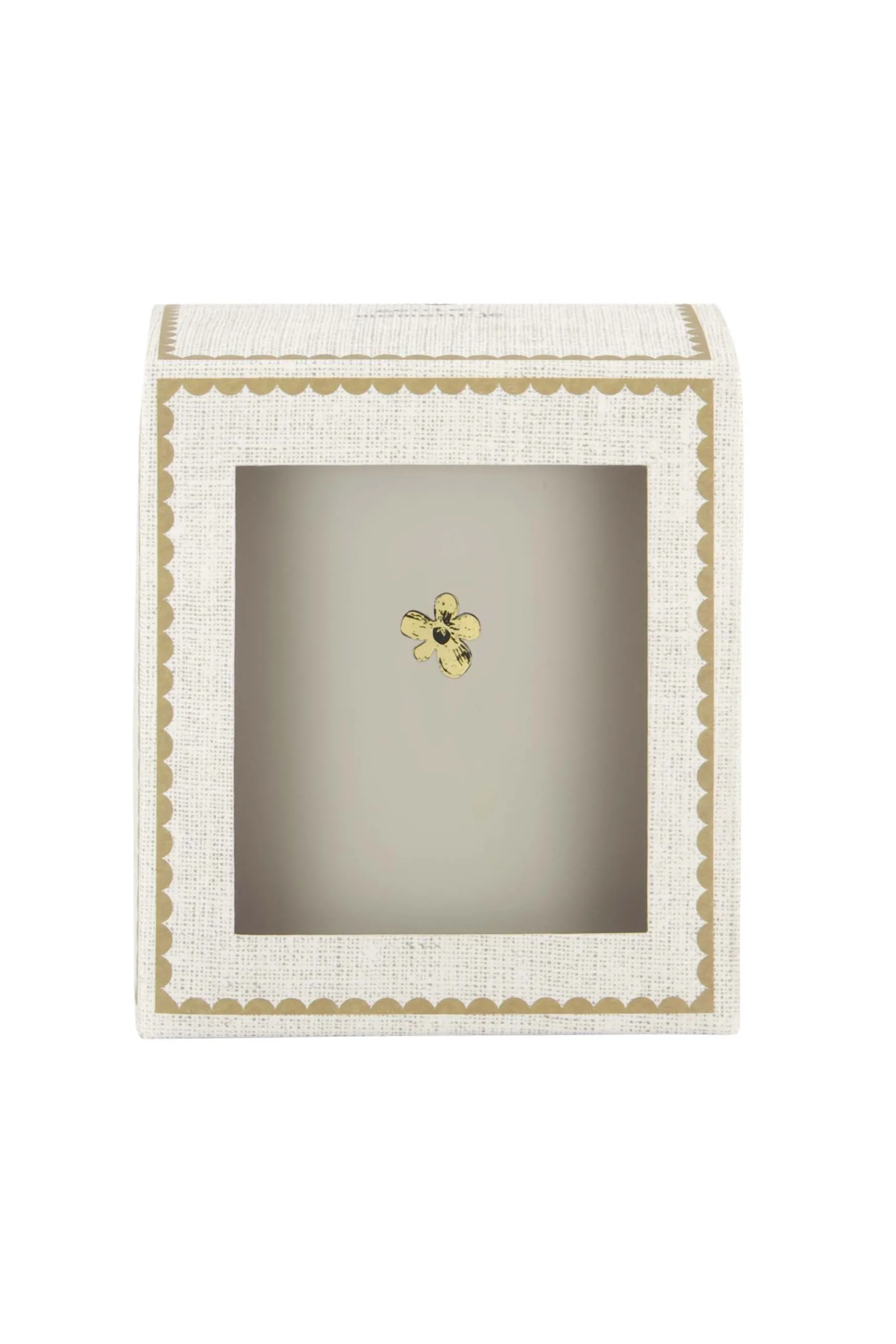 zusss geurkaars in doosje geniet momentje bloem zand/goud