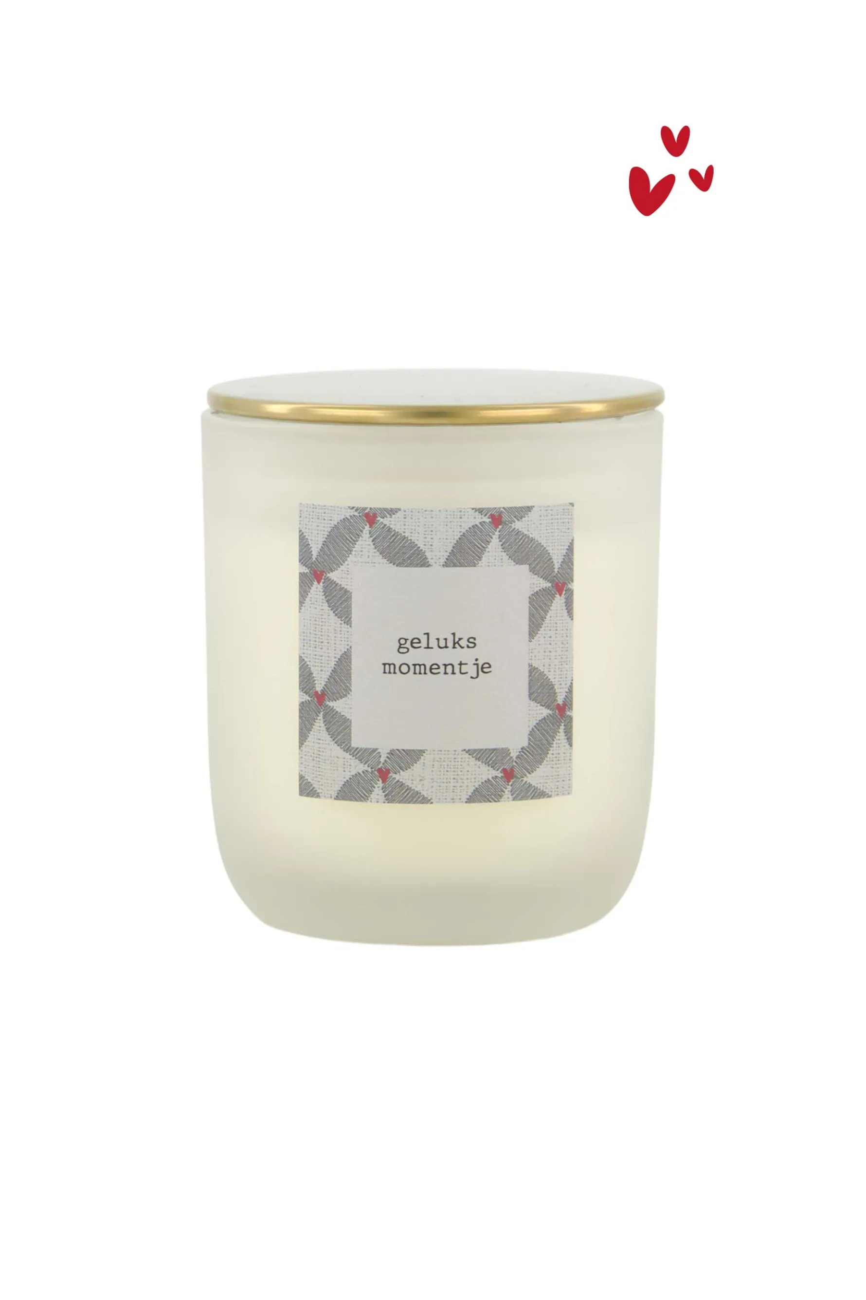 zusss geurkaars in glas geluksmomentje wit