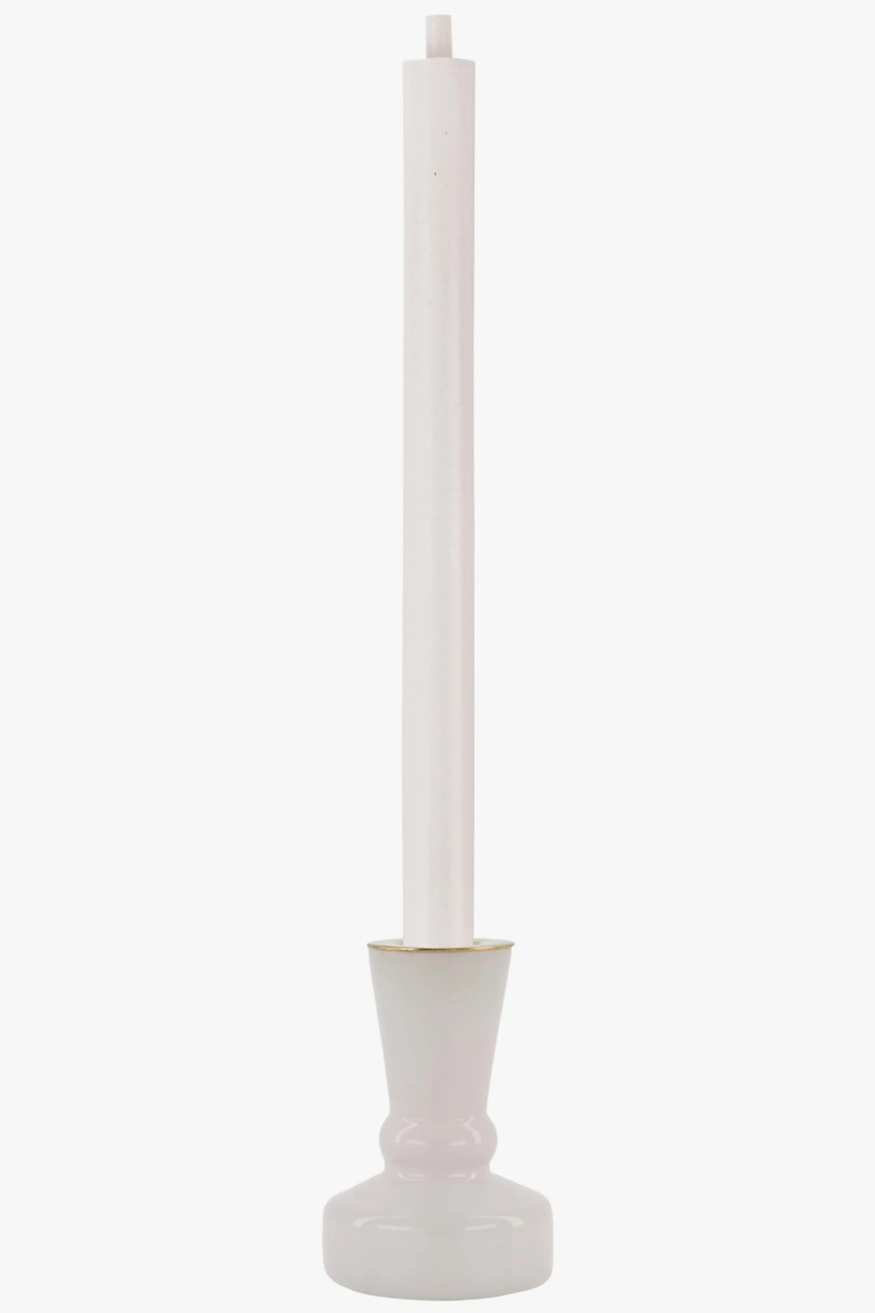 zusss glazen kandelaartje S wit