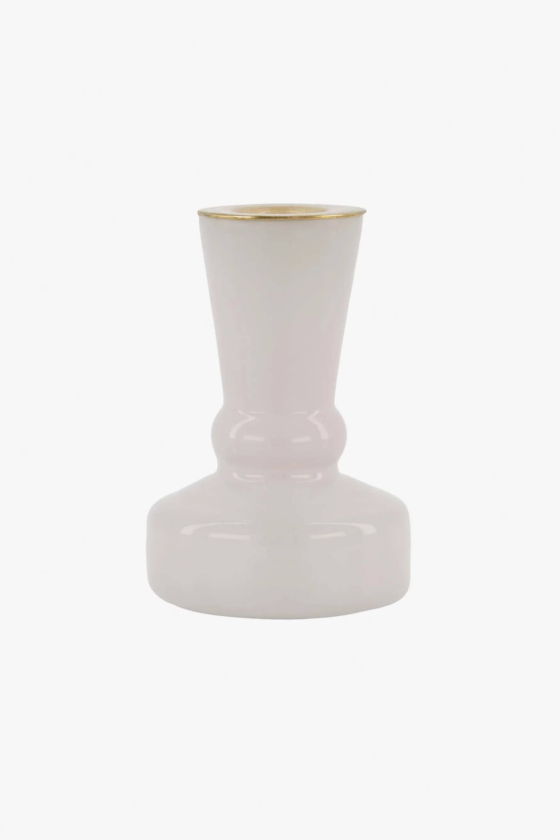 zusss glazen kandelaartje S wit