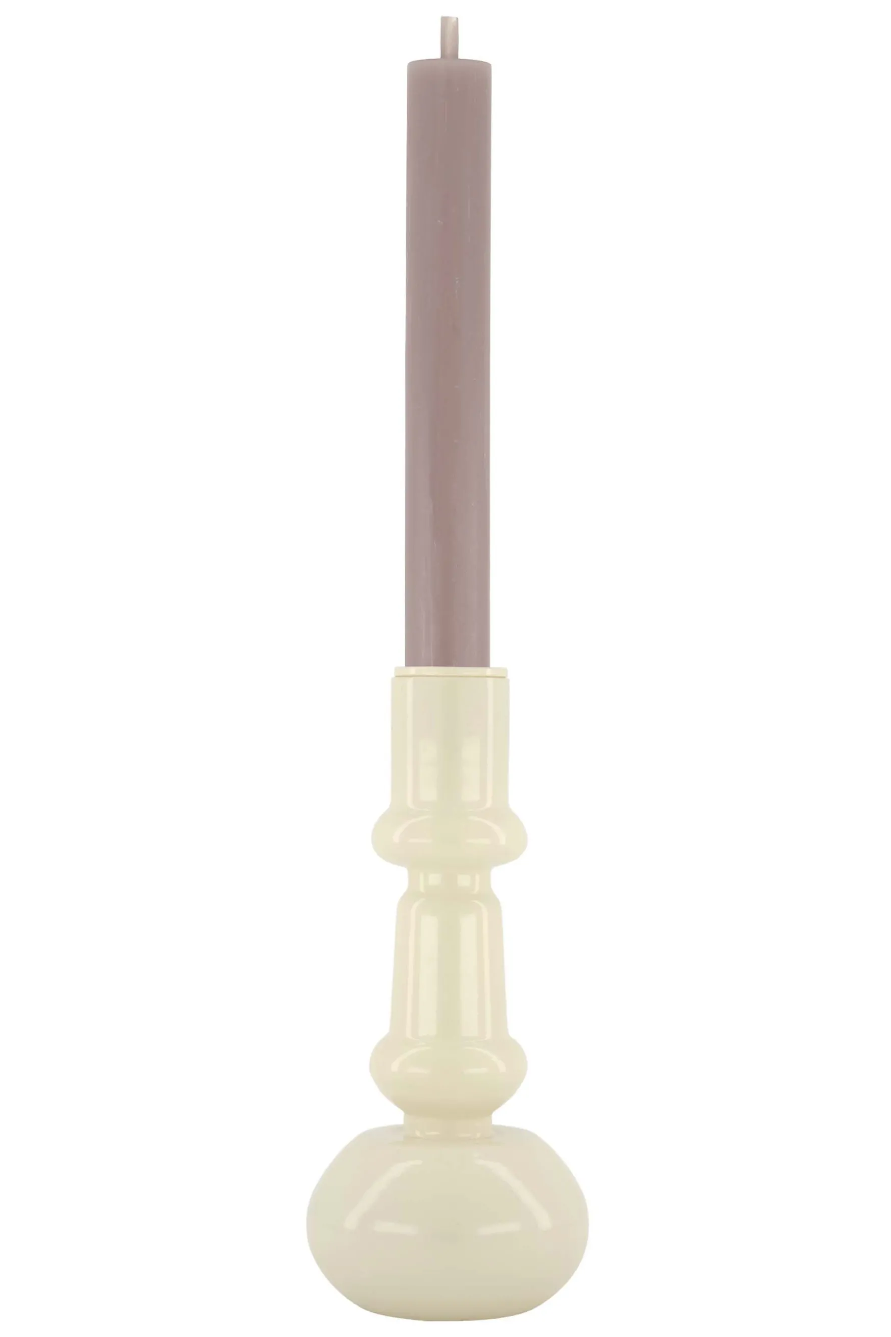 zusss glazen kandelaar 18cm zand