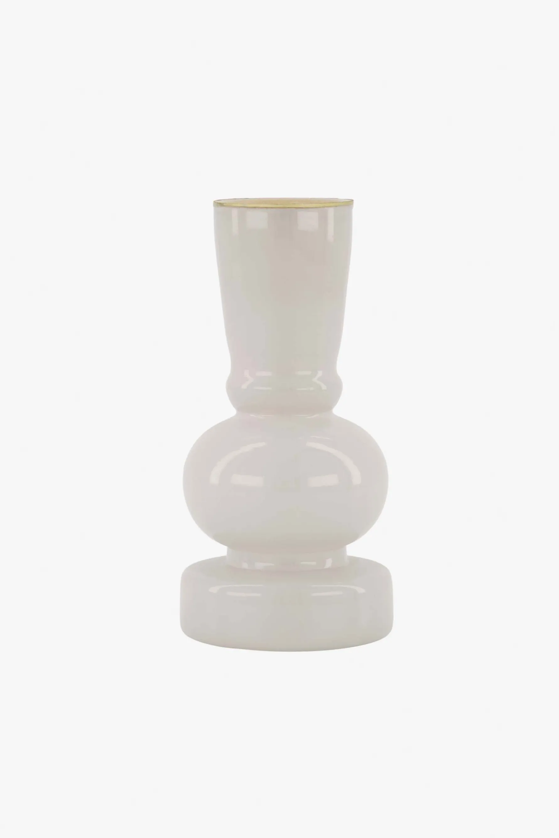 zusss glazen kandelaar M wit