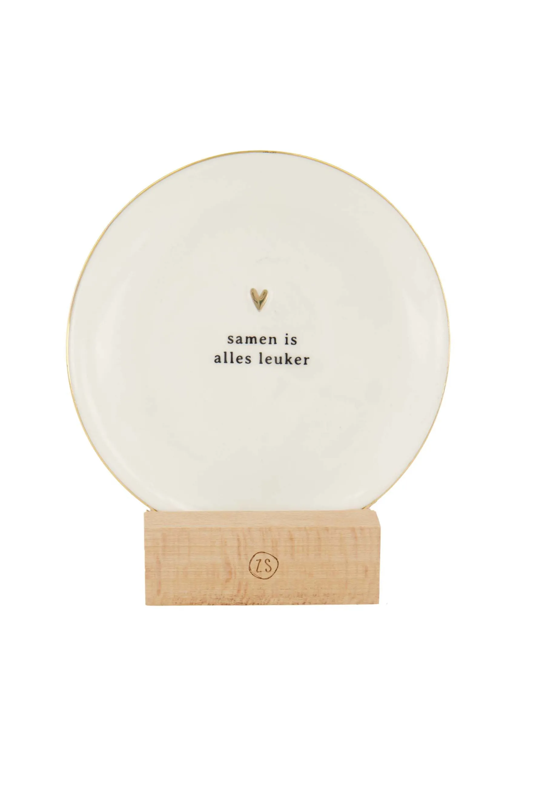 zusss houten houder wandbordje