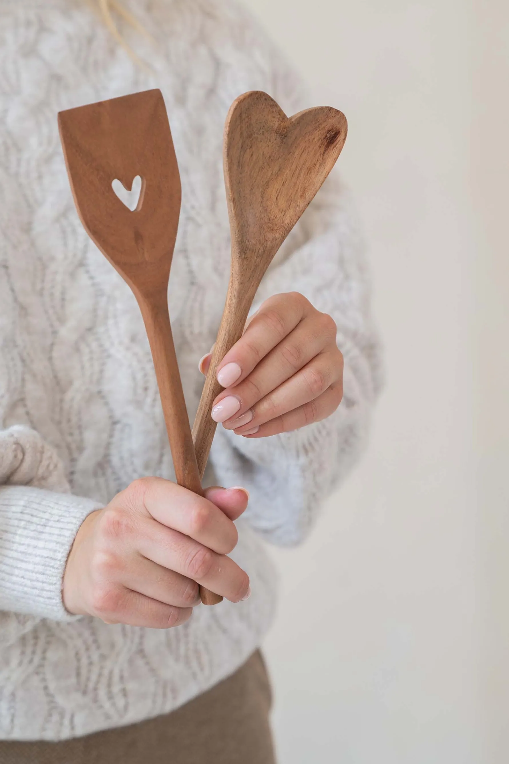 zusss houten spatel hartje donkerbruin