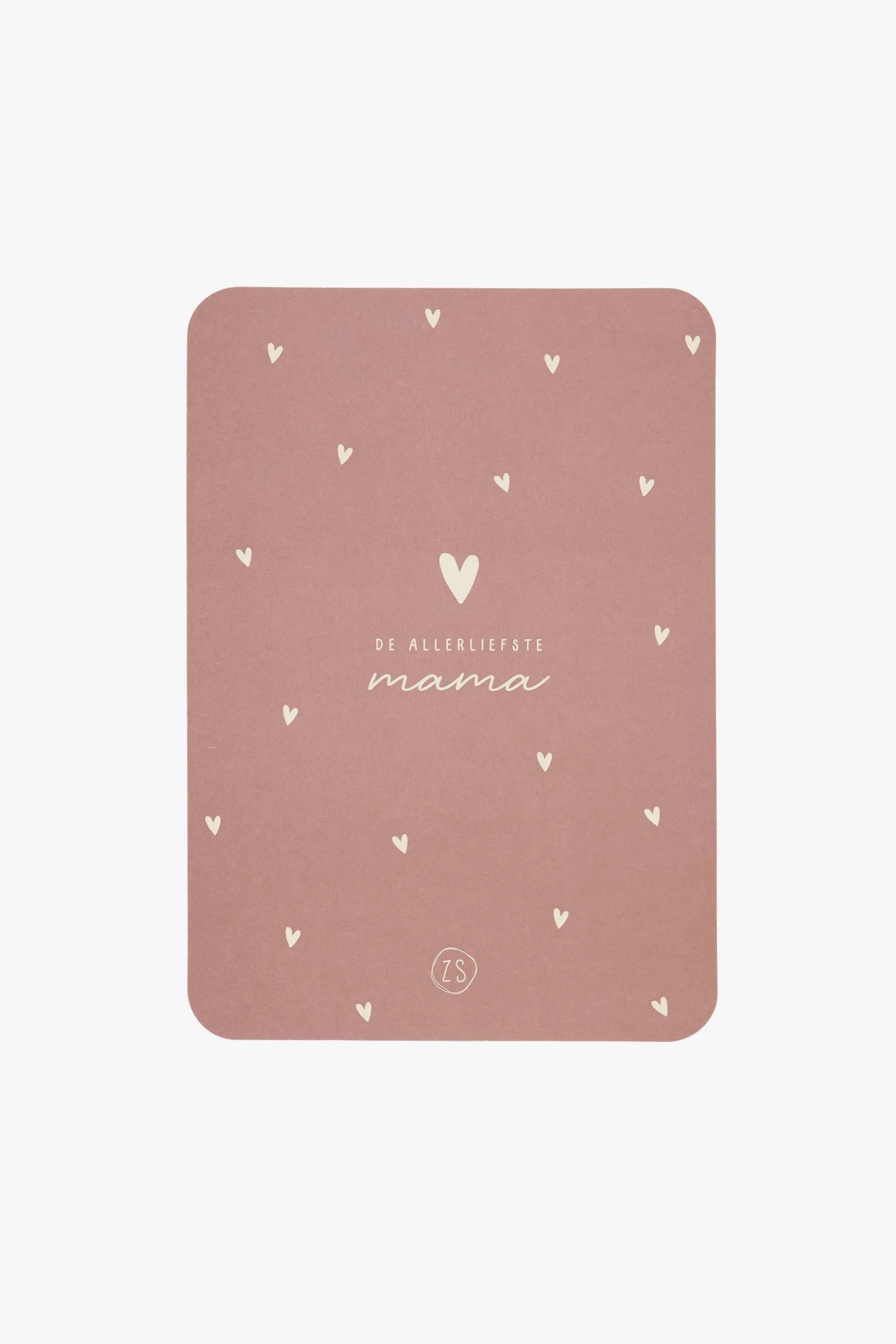 zusss kaart ronde hoeken de allerliefste mama terra roze