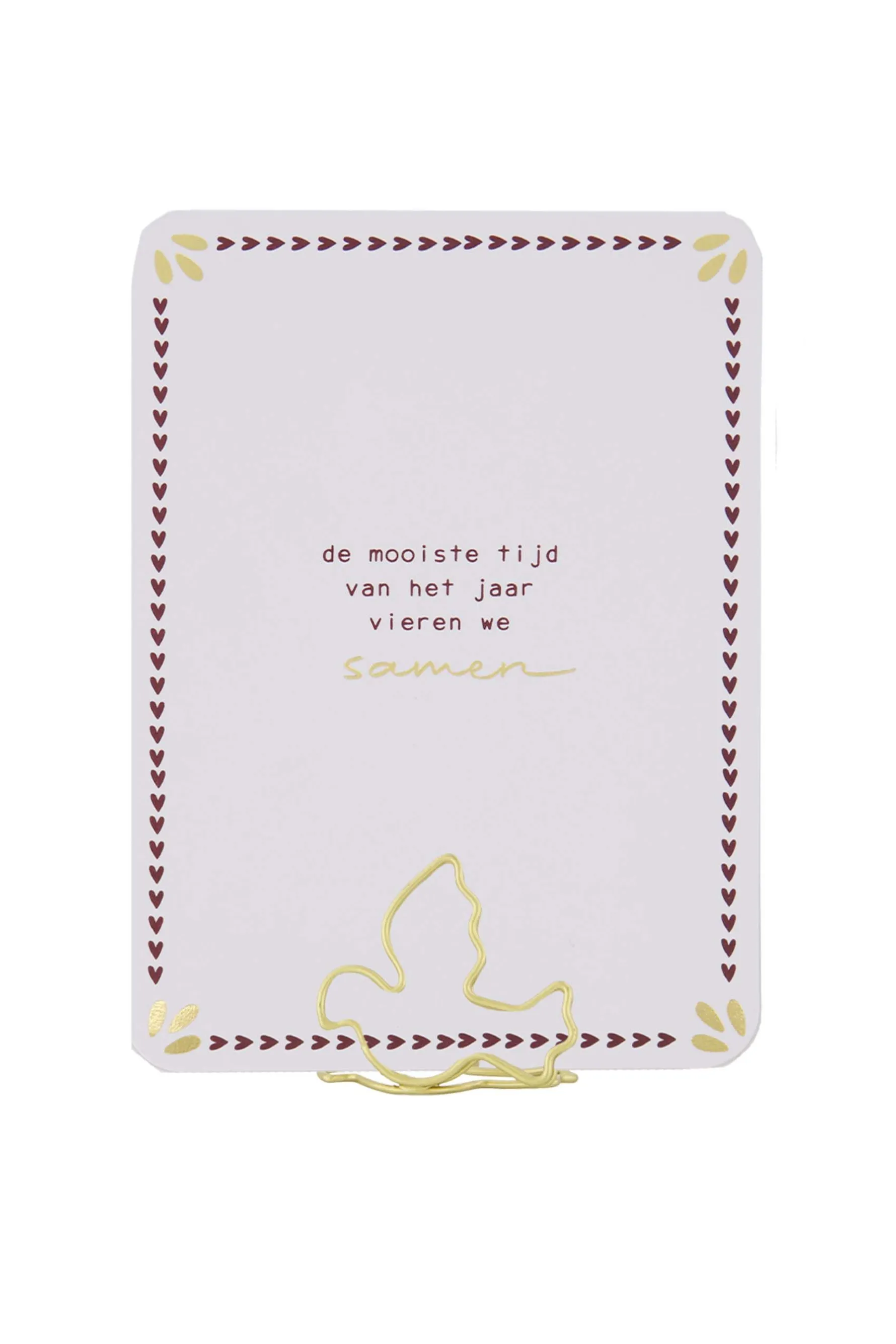 zusss kaartenstandaard duifje goud