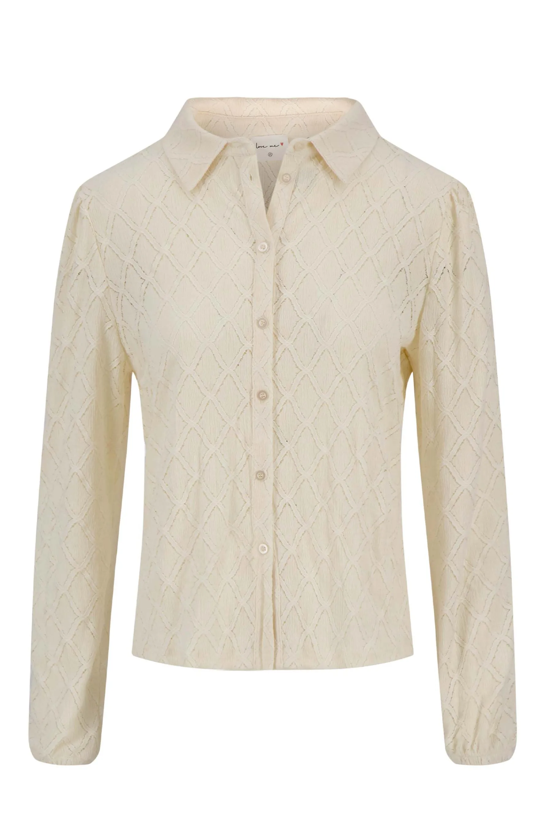 zusss kanten blouse creme
