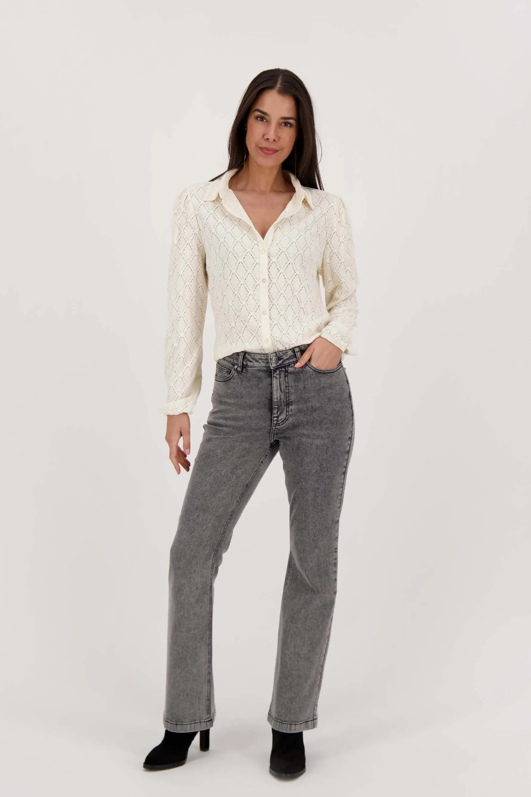 zusss kanten blouse creme