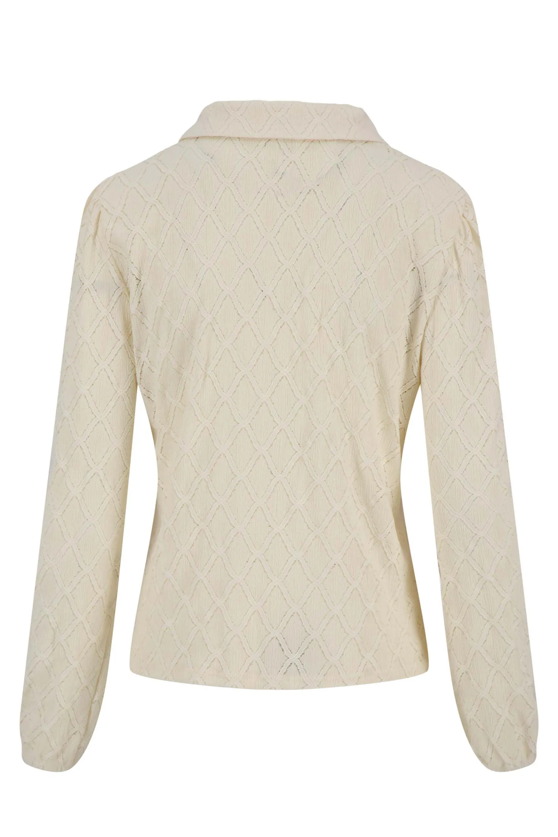 zusss kanten blouse creme