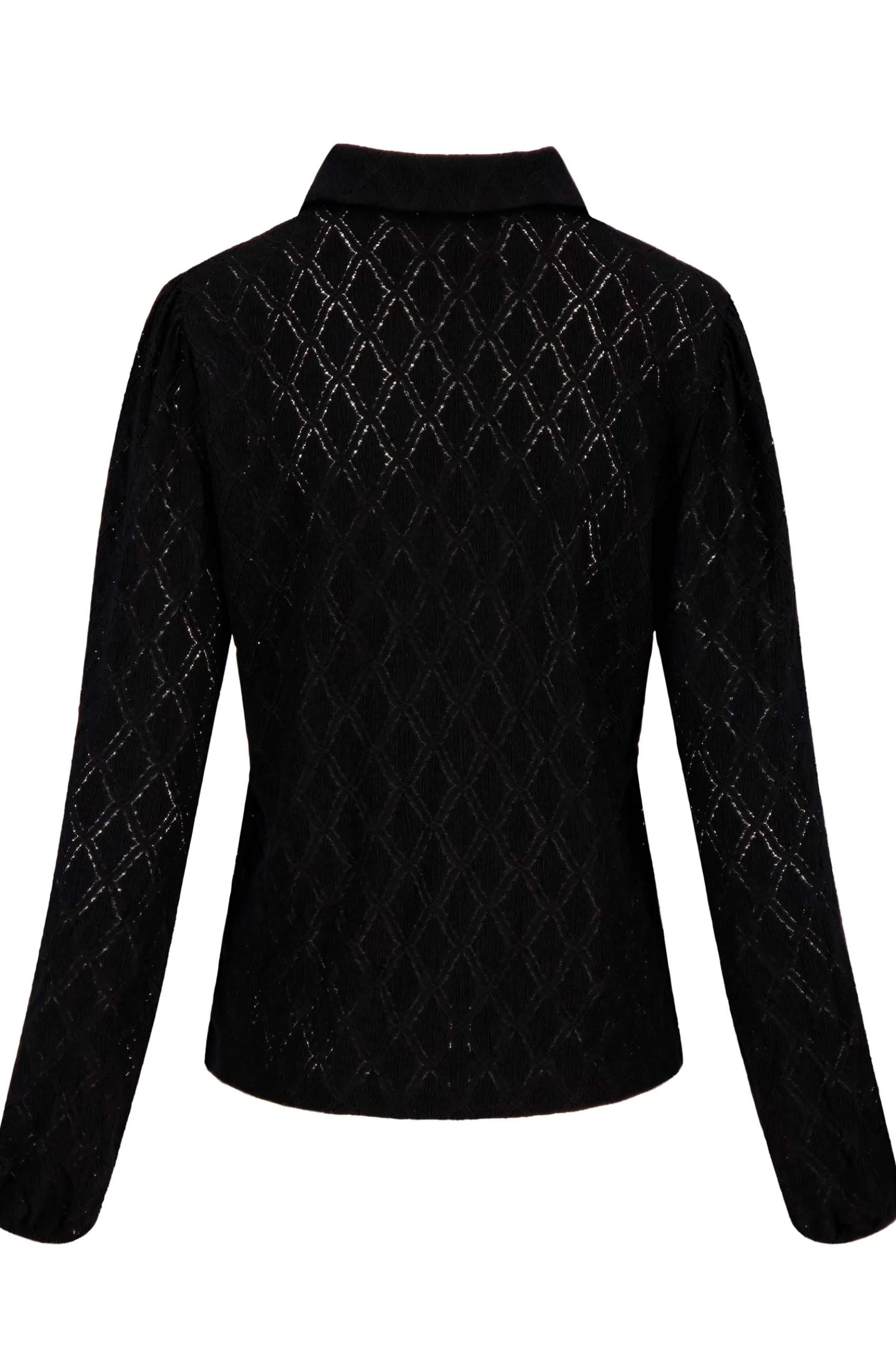 zusss kanten blouse zwart