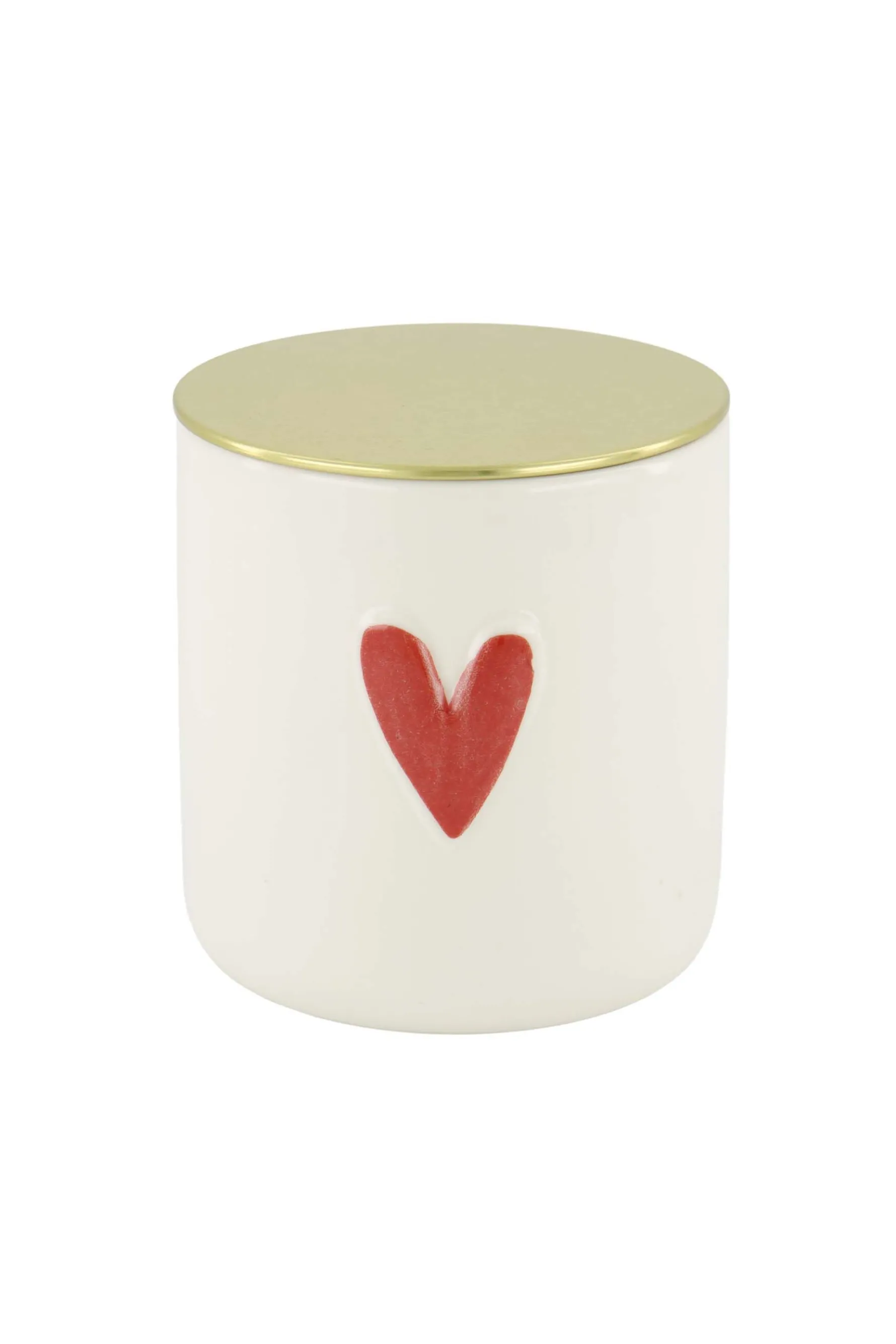 zusss keramieken geurkaars linnen rood hartje wit
