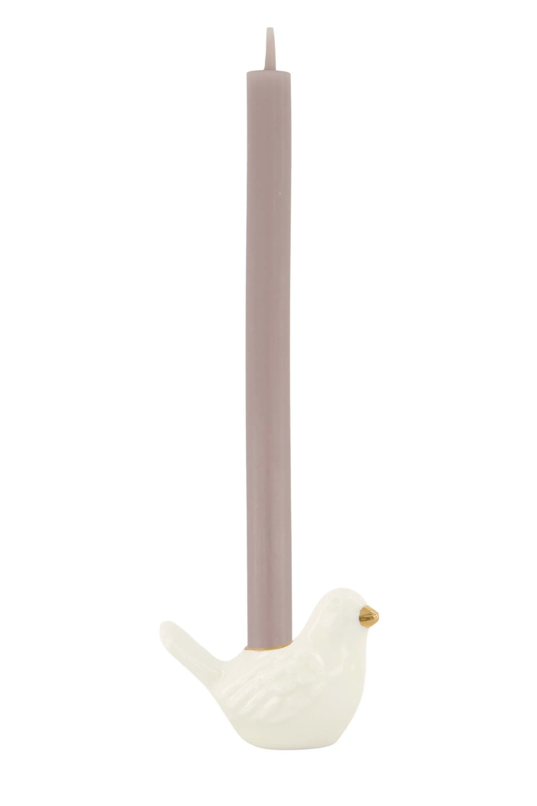 zusss keramieken kandelaartje vogel wit