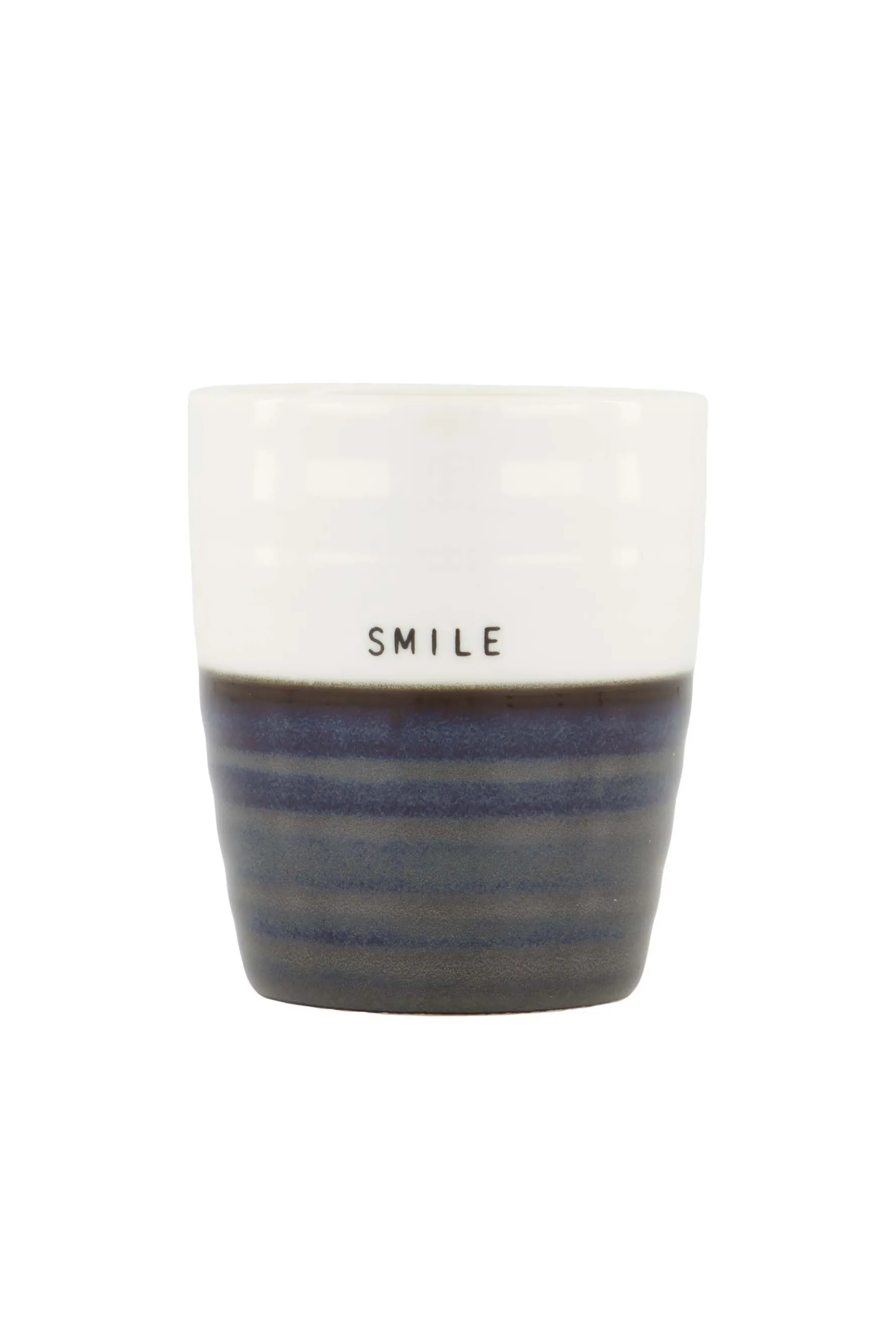 zusss koffiemok smile donkerblauw/ wit