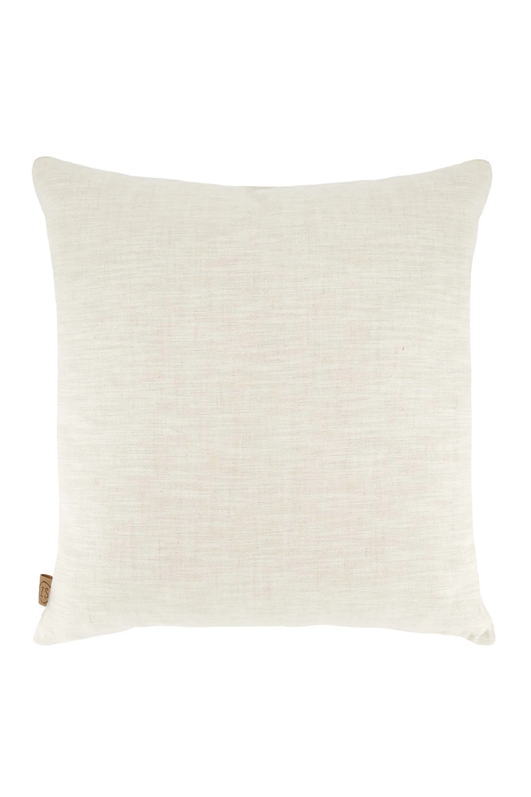 zusss kussen grafisch gewoven patroon 45x45cm zand/antracietgrijs