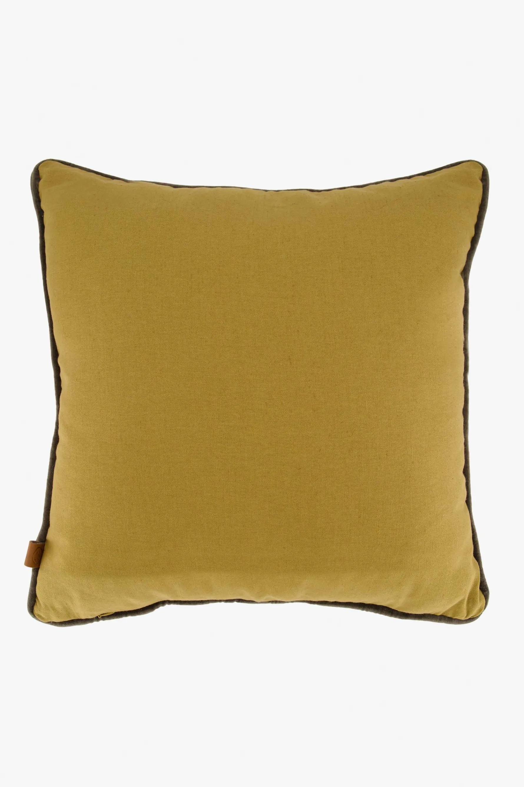 zusss kussen ikat print 45x45cm oker/ecru