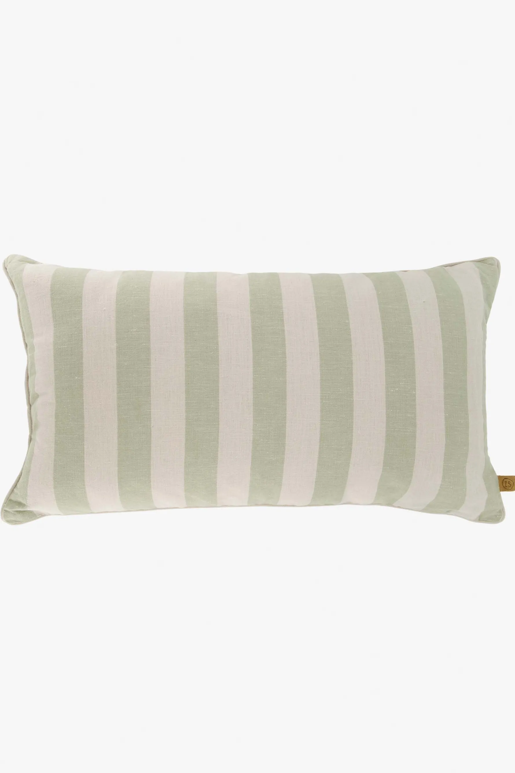 zusss kussen strepen 60x40cm zand/saliegroen
