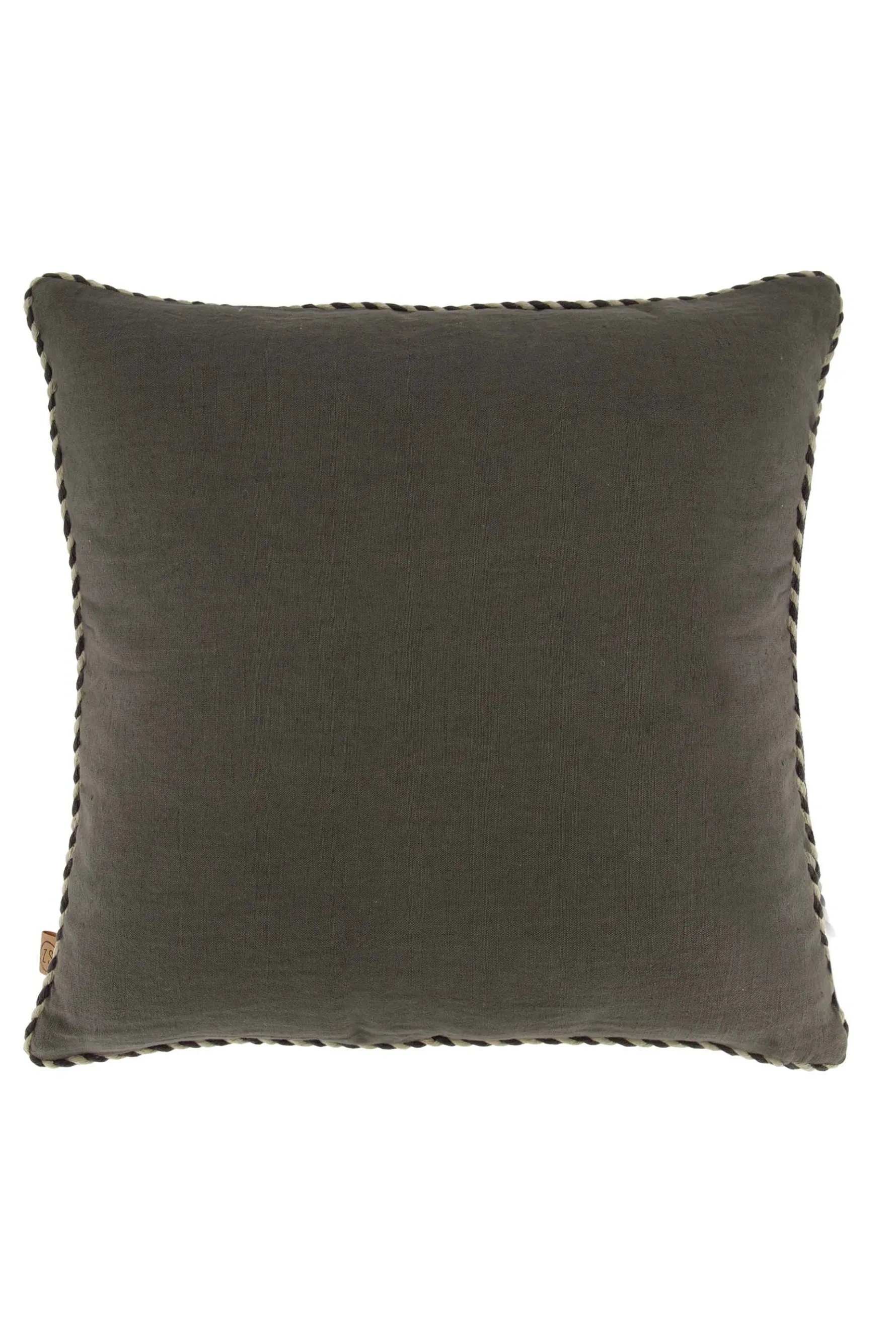 zusss kussen velvet colibri borduur 45x45cm zand