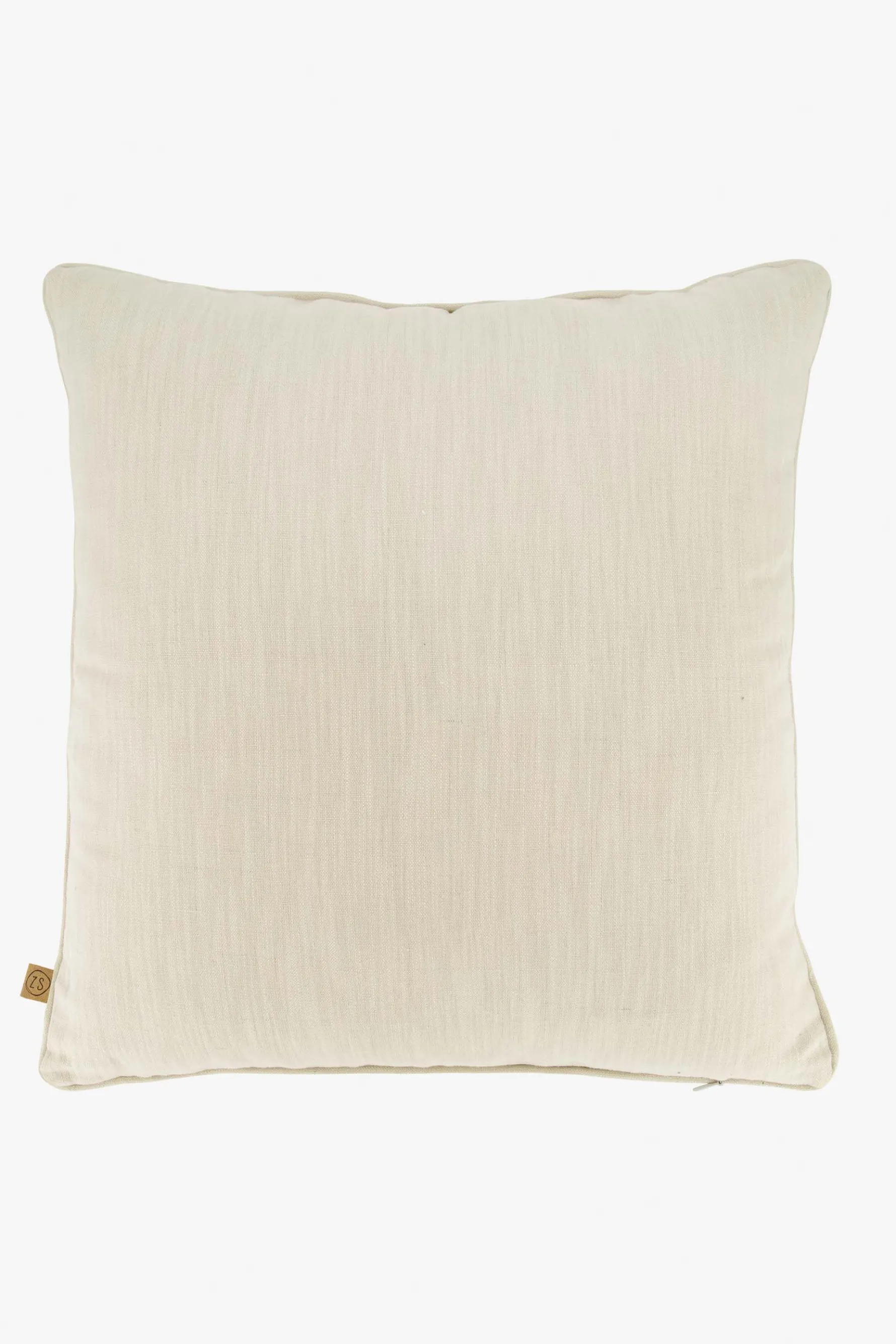 zusss kussen zonnetjesprint 45x45cm peper en zout/brique