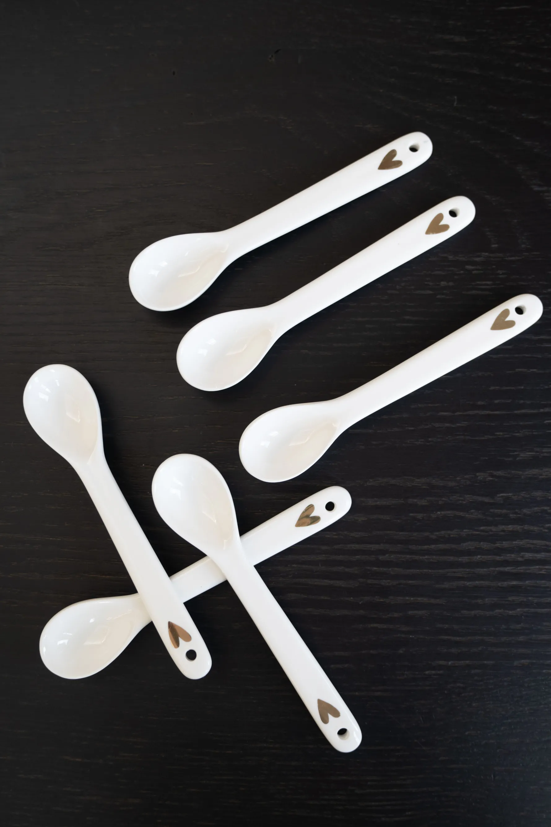 zusss lepeltje goud hartje (set van 6)