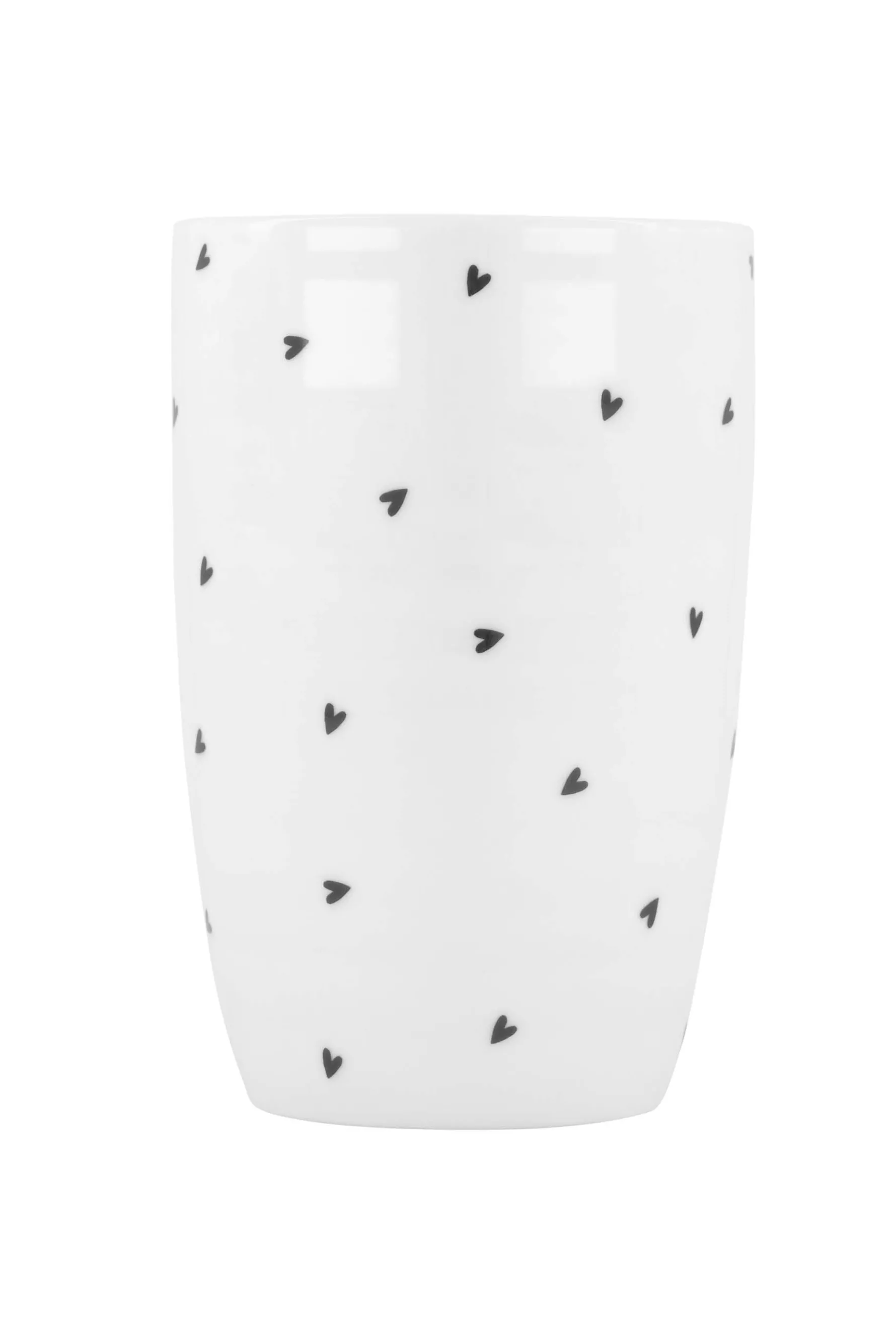 zusss mok L hartjes wit/antracietgrijs