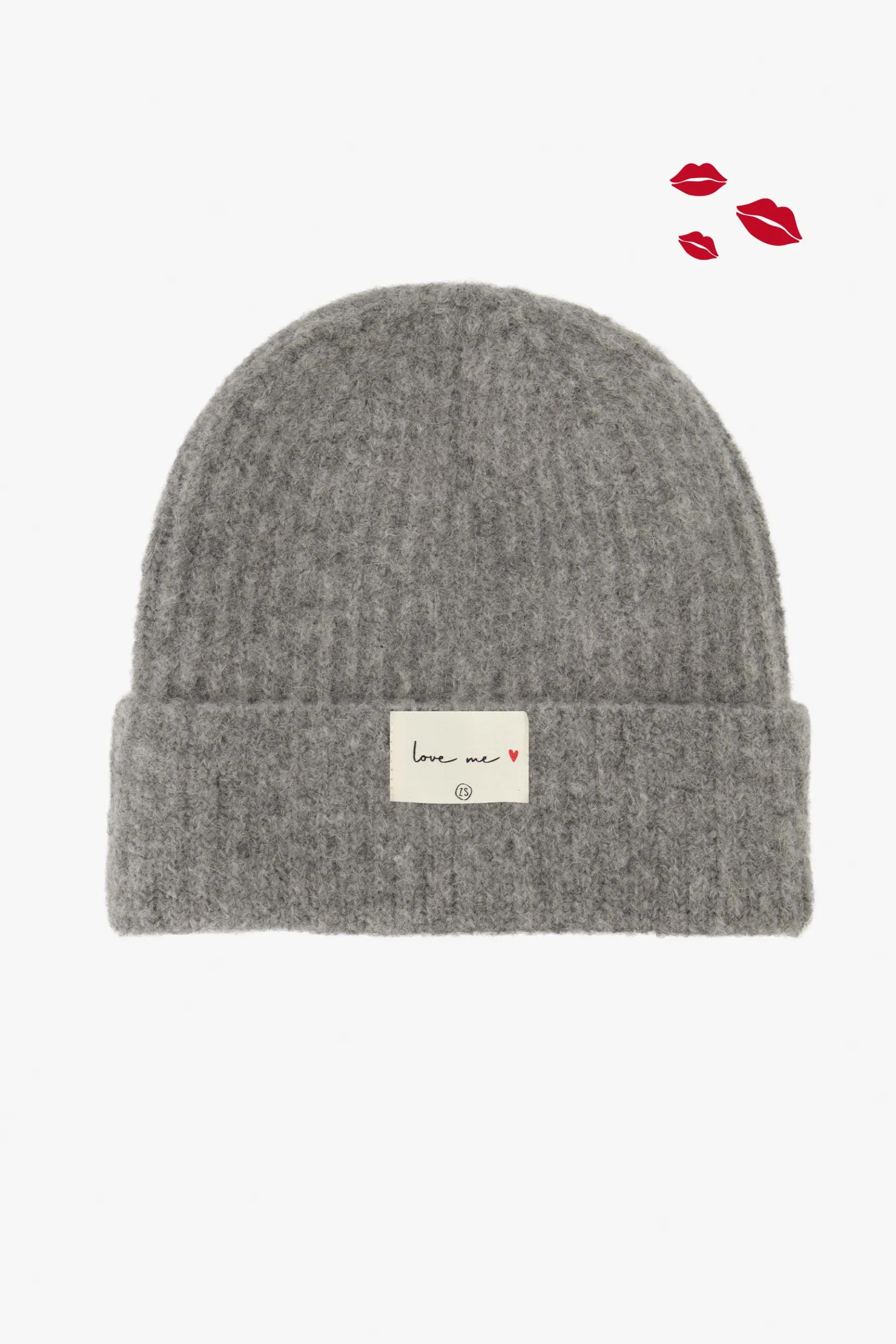 zusss muts met kabel lichtgrijs