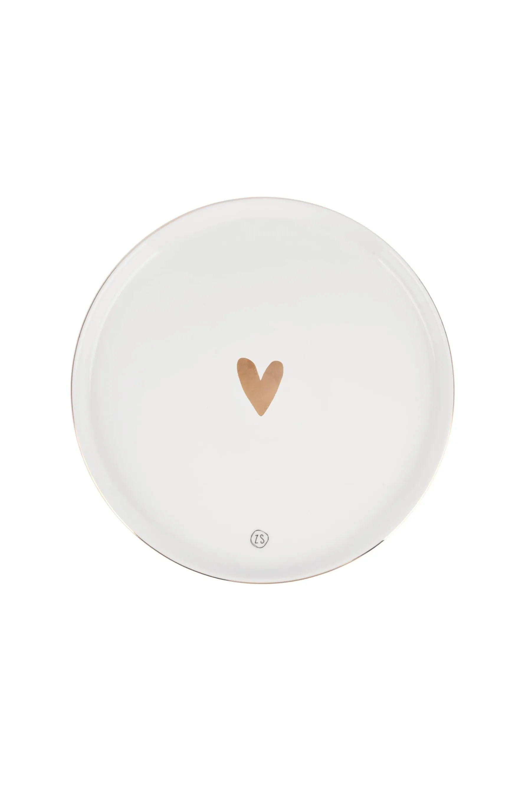 zusss ontbijtbord goud hartje