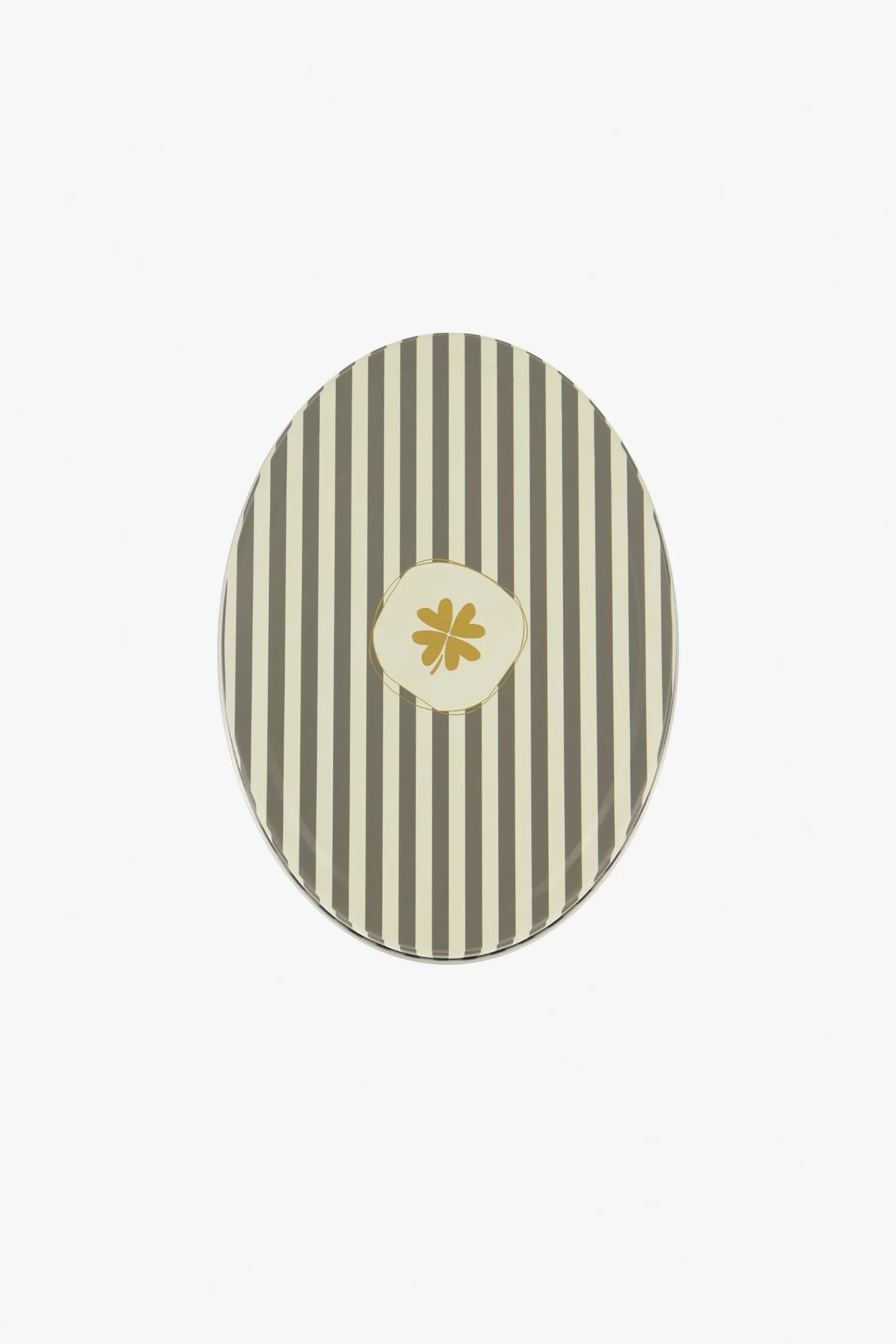 zusss opbergblik ovaal klavertje zand/antracietgrijs