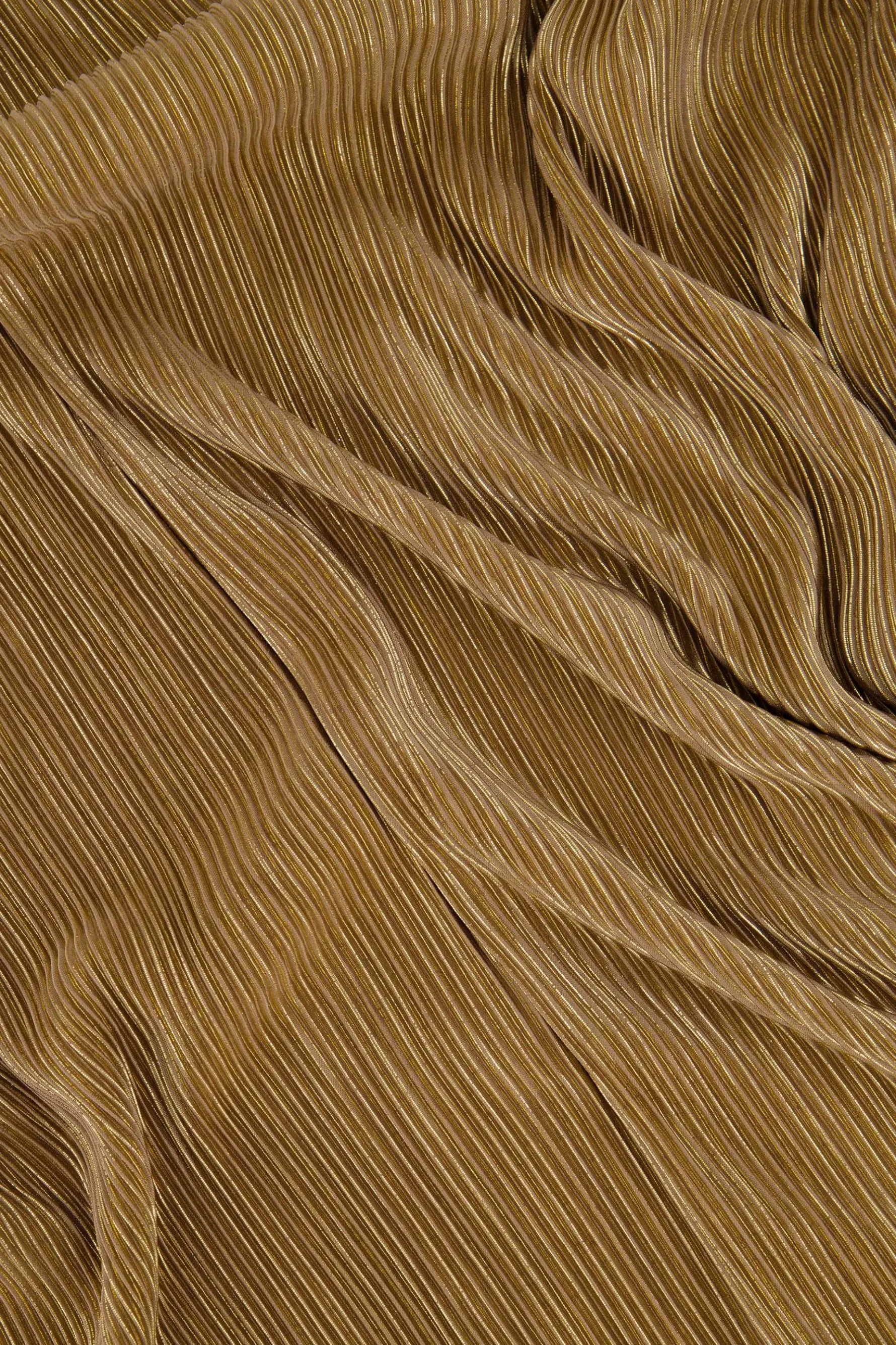 zusss plisse rok champagne goud