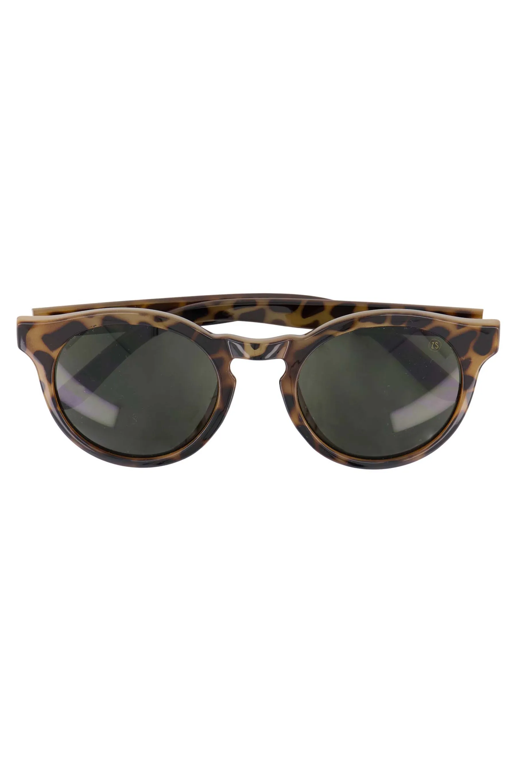 zusss ronde zonnebril gevlekt