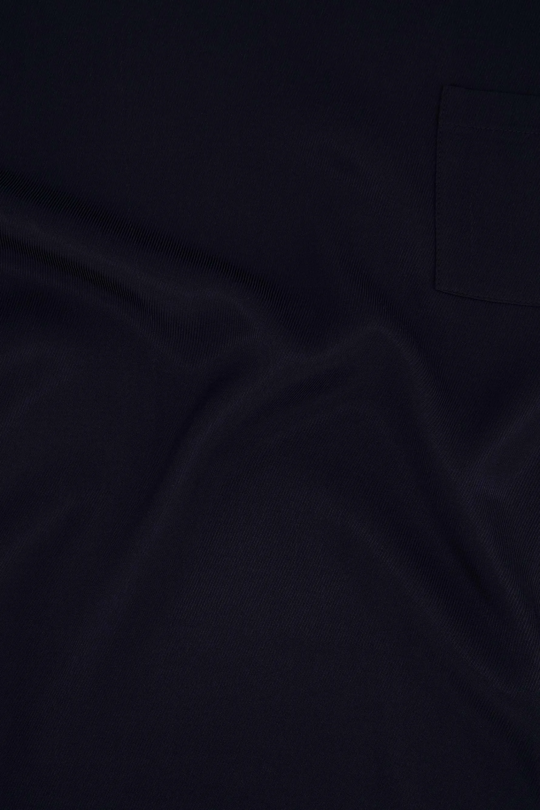 zusss satijnen twill top met boothals donkerblauw