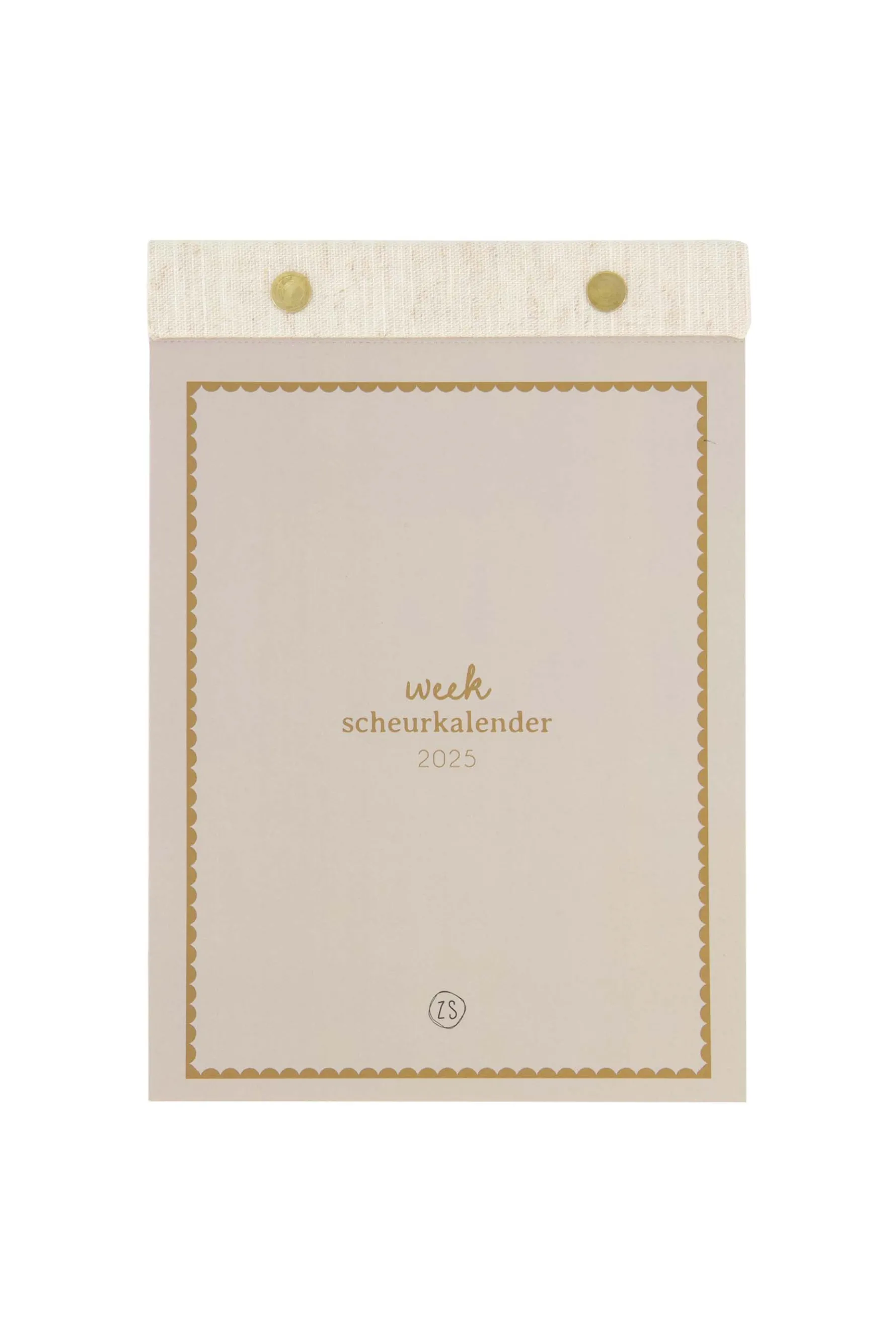 zusss scheurkalender 2025 zand/goud